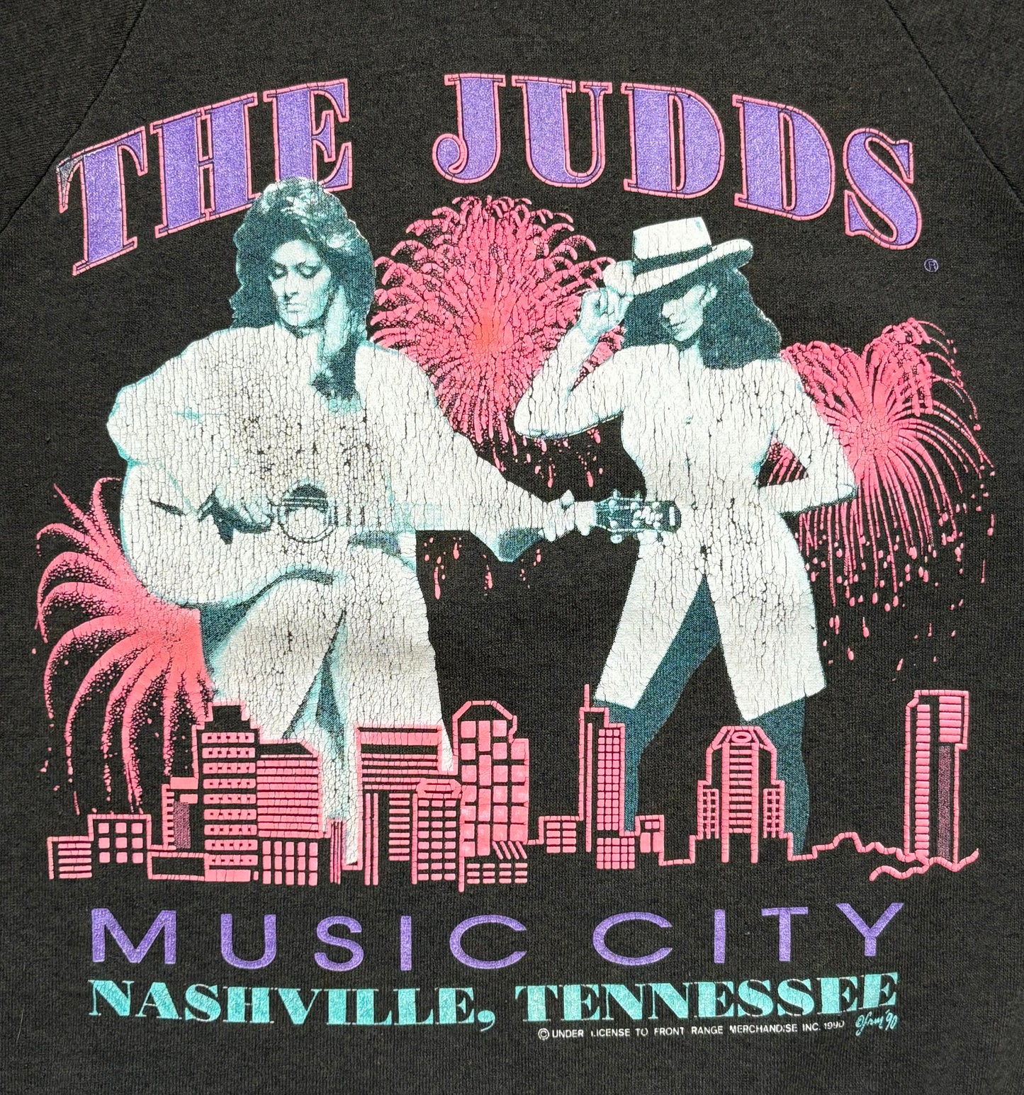 1991 Vintage Black The Judds Farewell "Love Can Build a Bridge" Tour Sweatshirt - SML