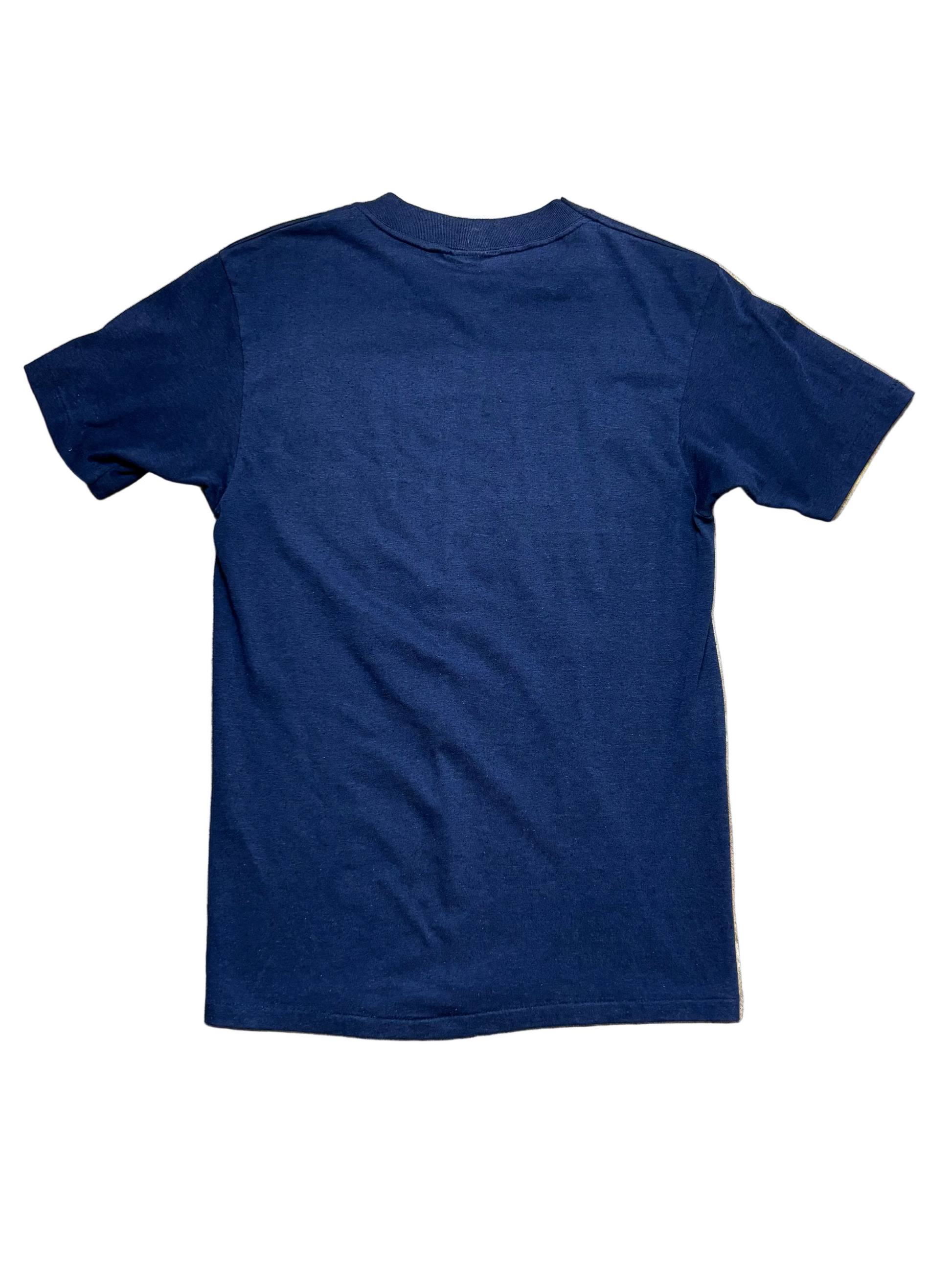 1970s Vintage Navy Blue Michigan State College T-Shirt - XS