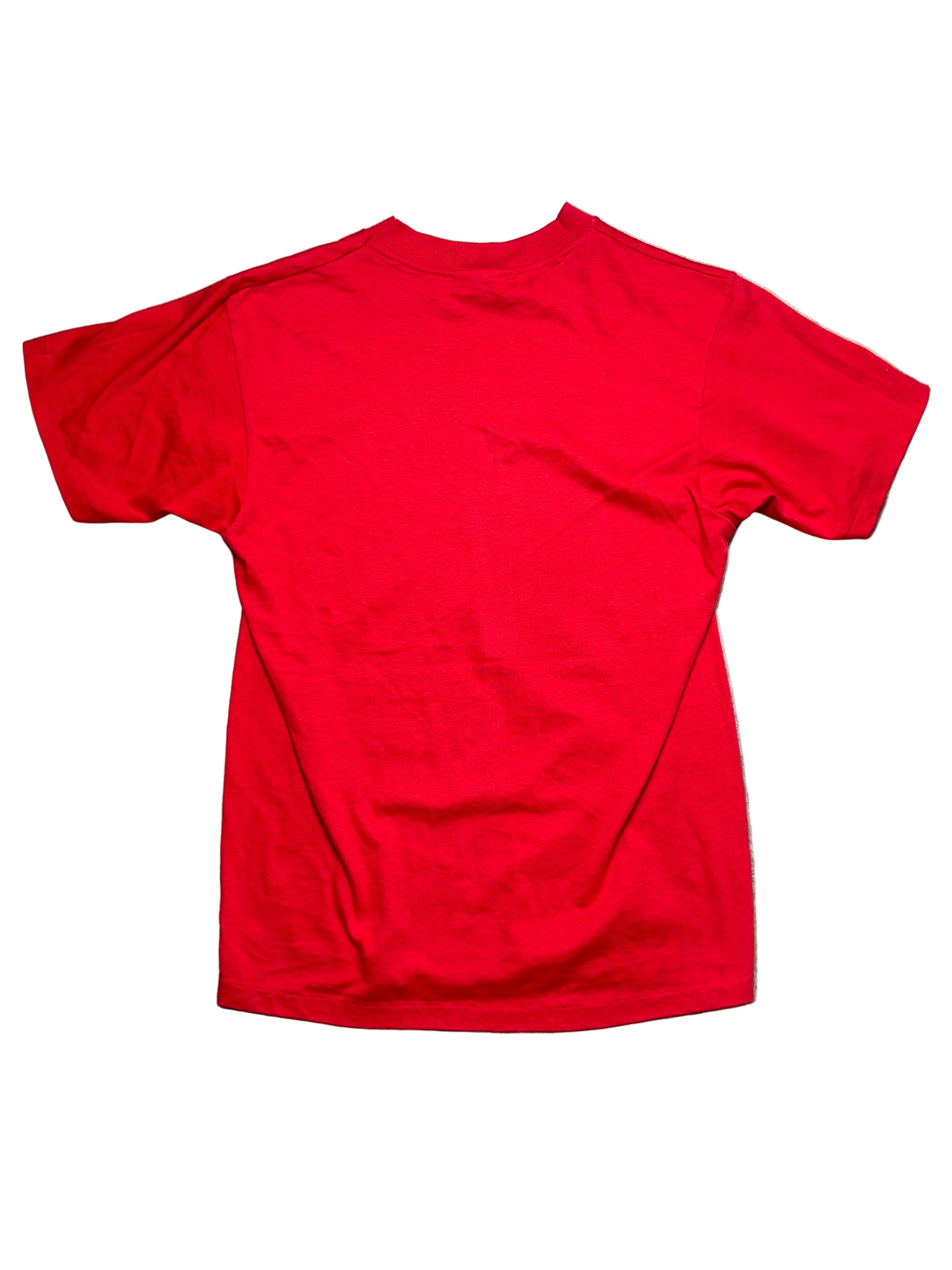 1990s Vintage Red "Fuck Everything" T-Shirt - XS