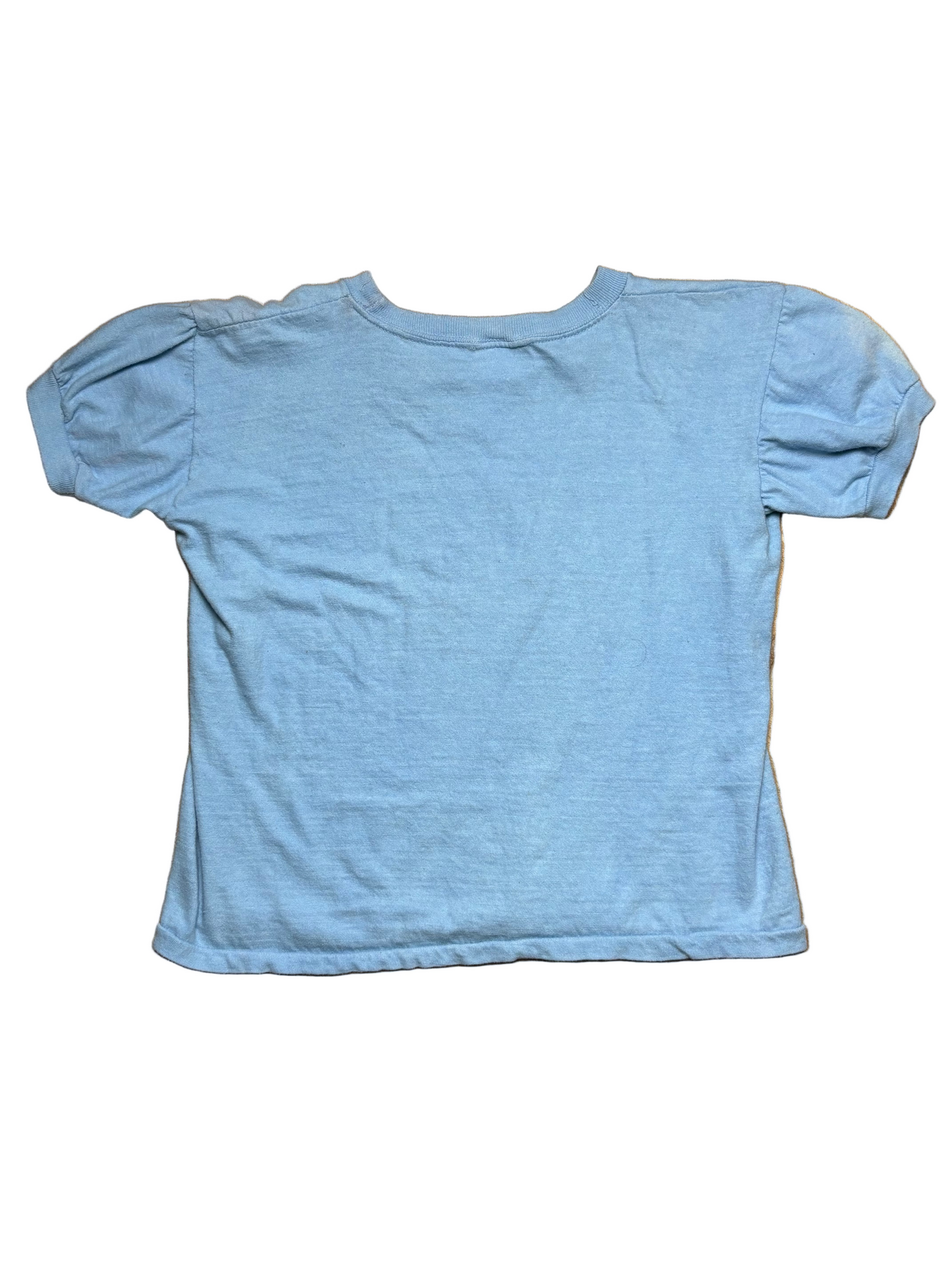 1980s Vintage Baby Blue San Fransisco Audrey Hepburn T-Shirt - SML