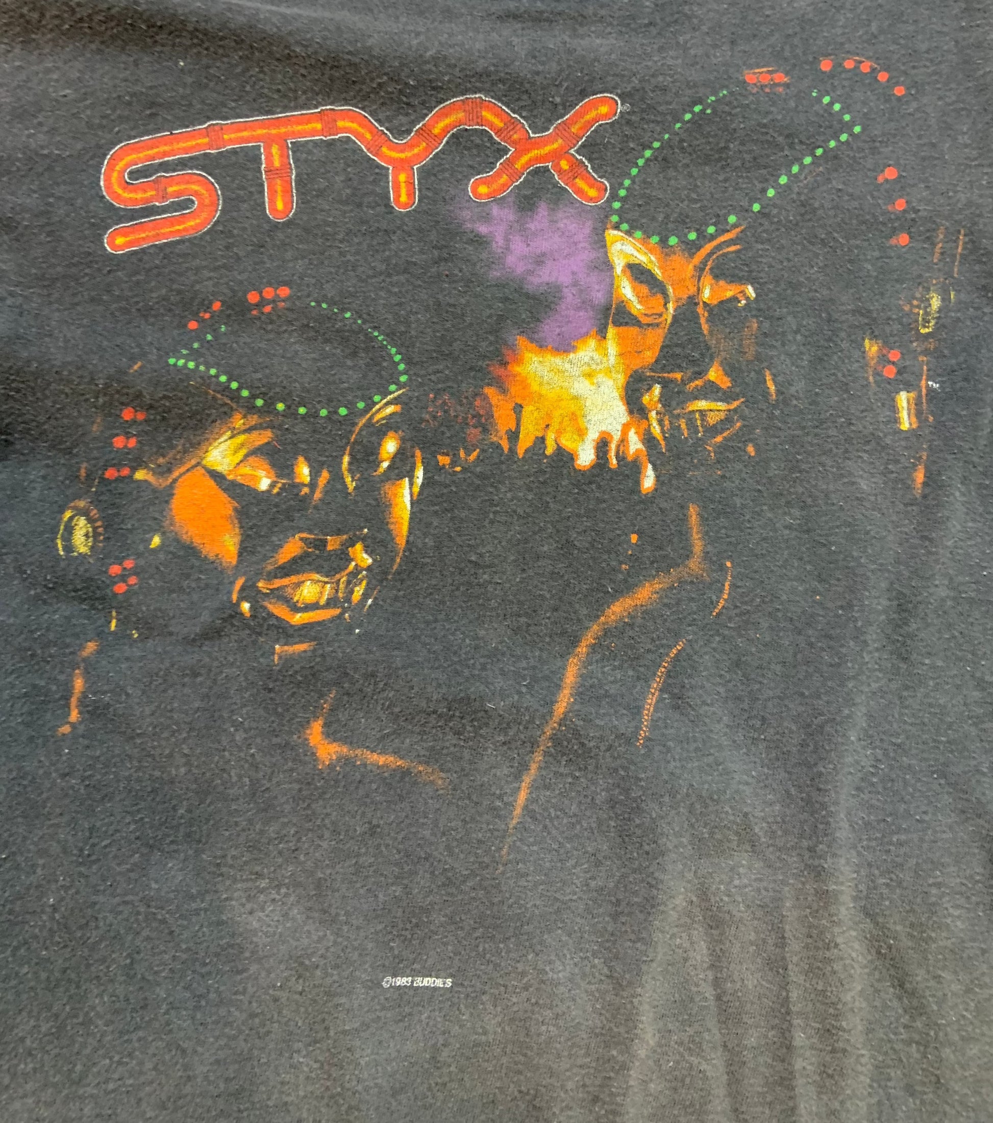 83' Vintage Styx "Kilroy Was Here" Tour Black T-Shirt - XS