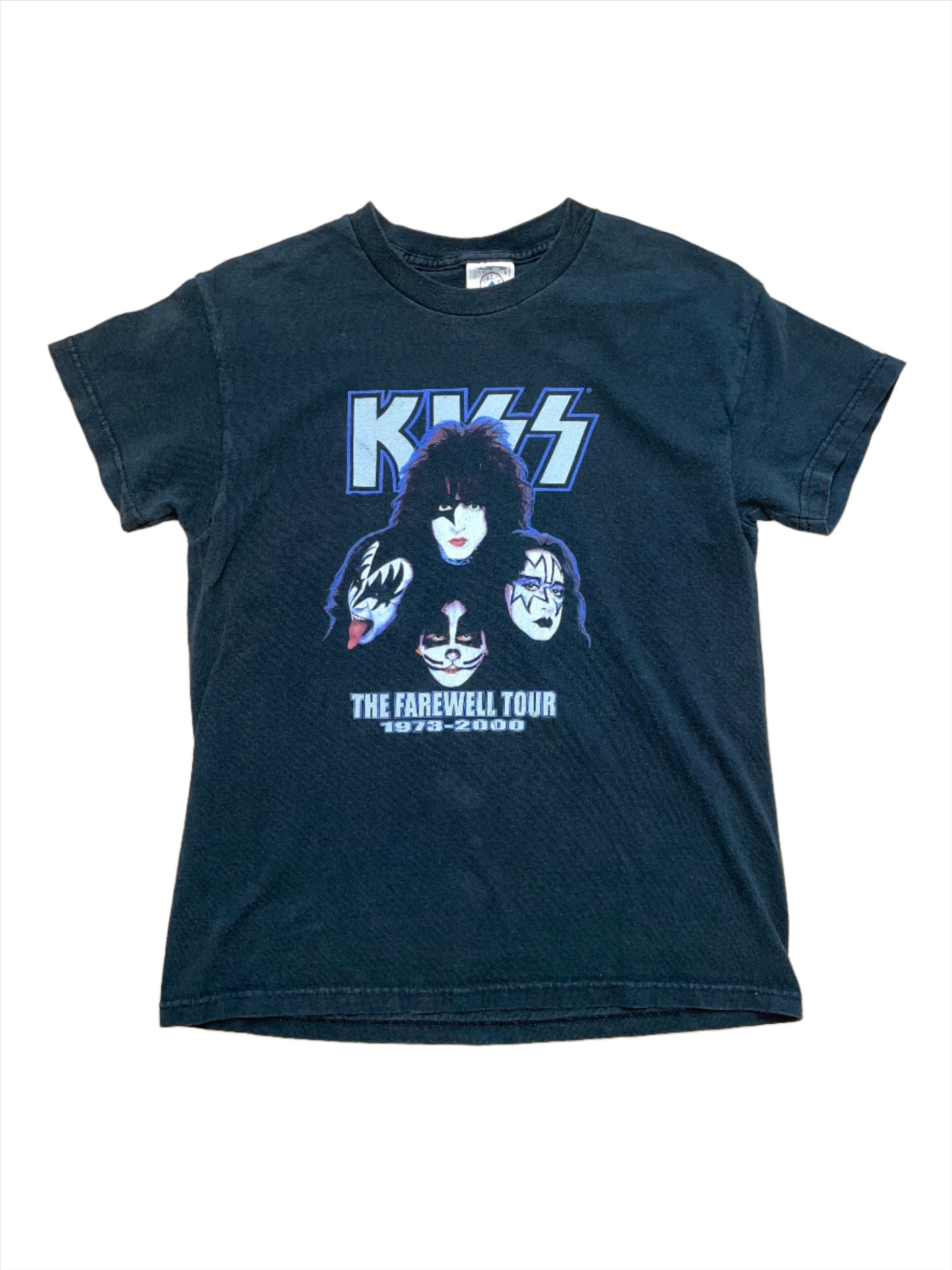 Vintage Y2K KISS Farewell Tour Black T-Shirt - XXS