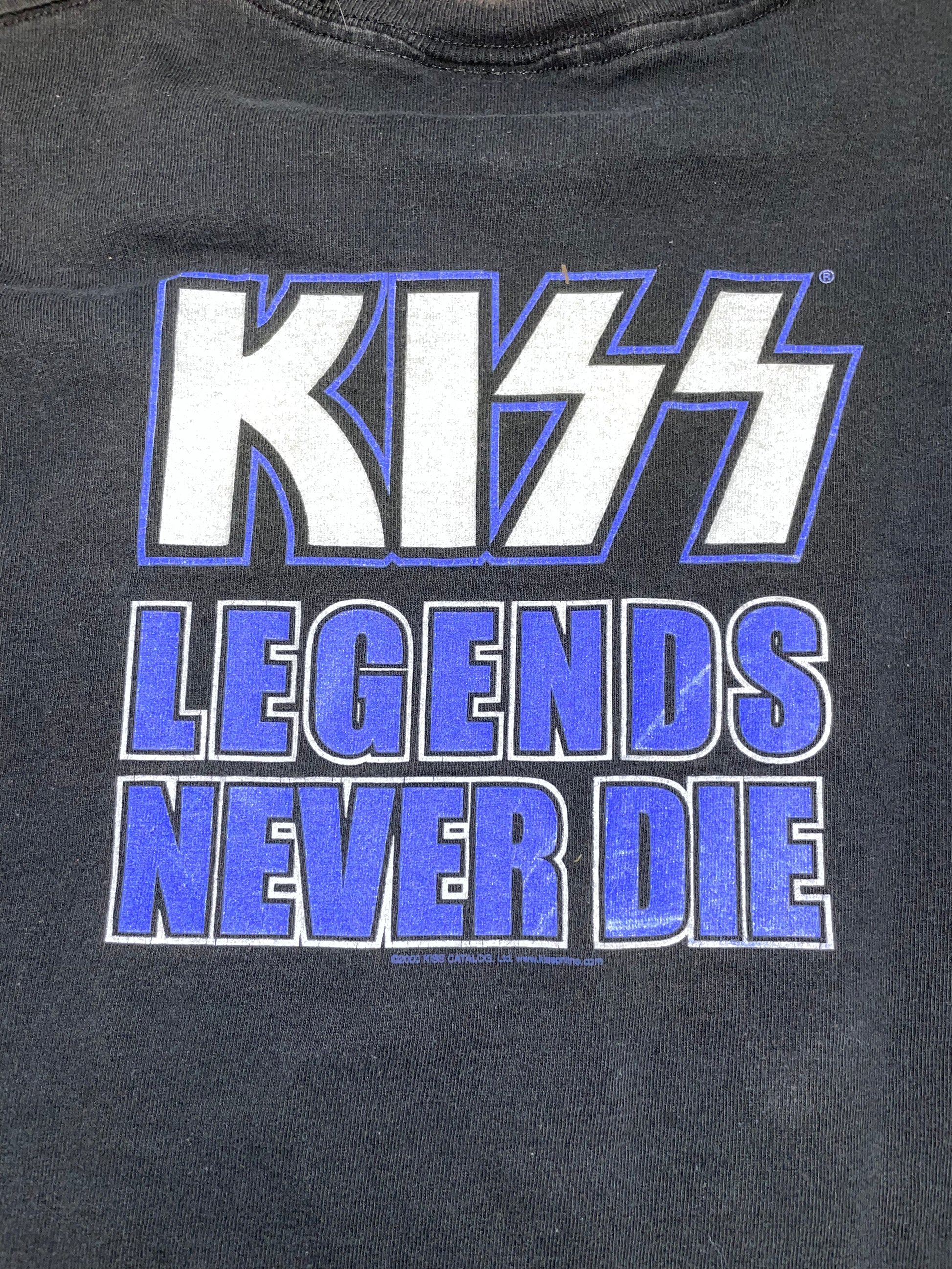 Vintage Y2K KISS Farewell Tour Black T-Shirt - XXS