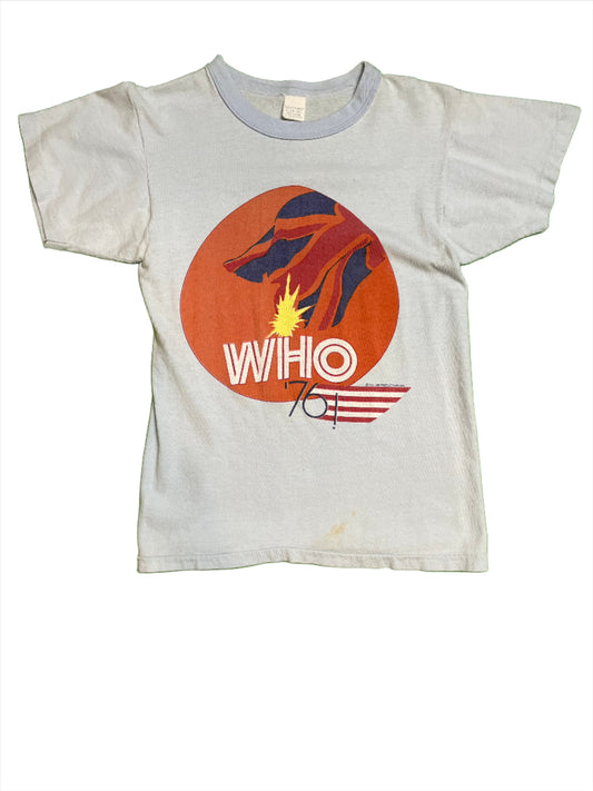 1975 Vintage The Who Light Blue T-Shirt - XXS