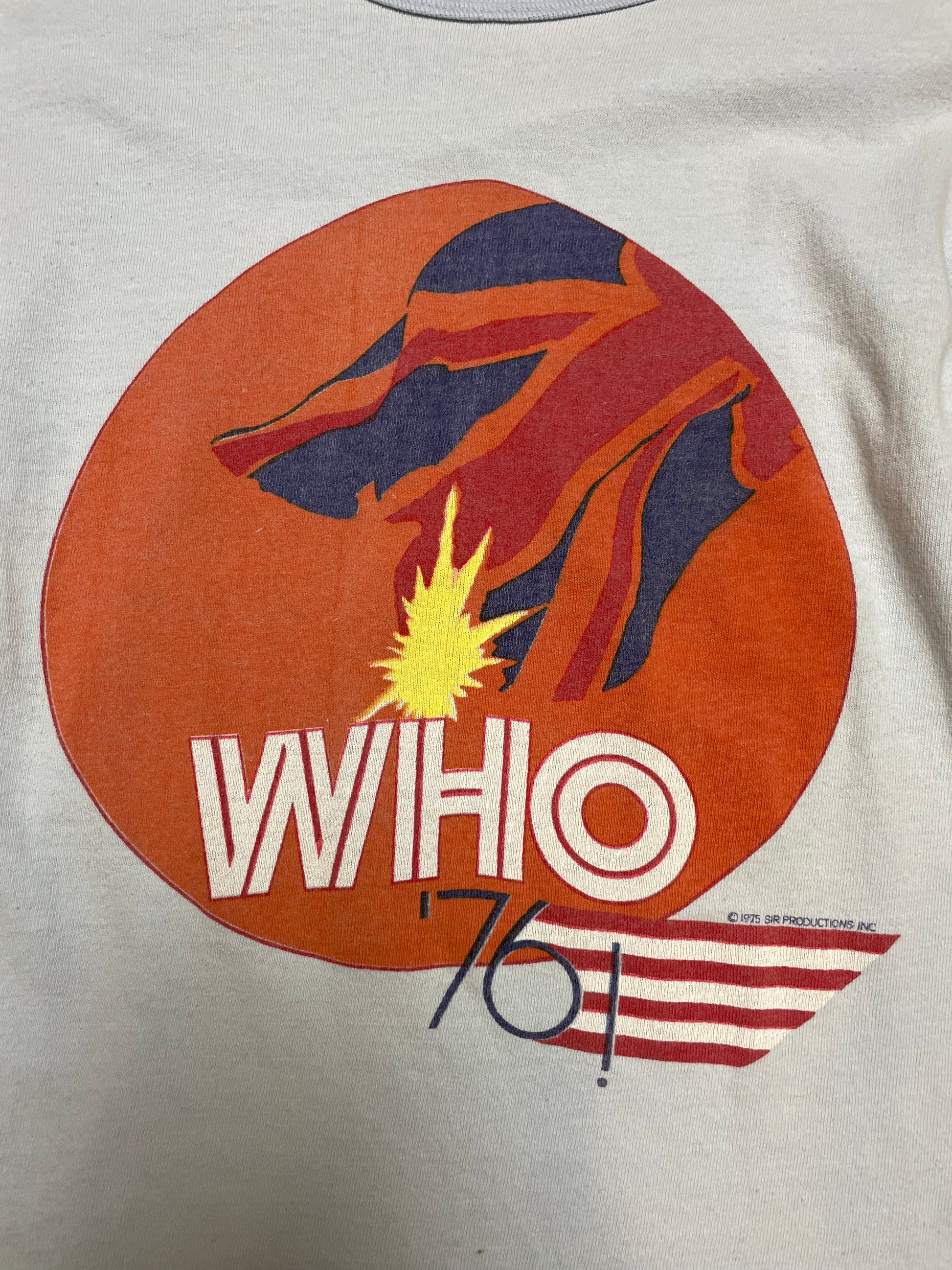 1975 Vintage The Who Light Blue T-Shirt - XXS