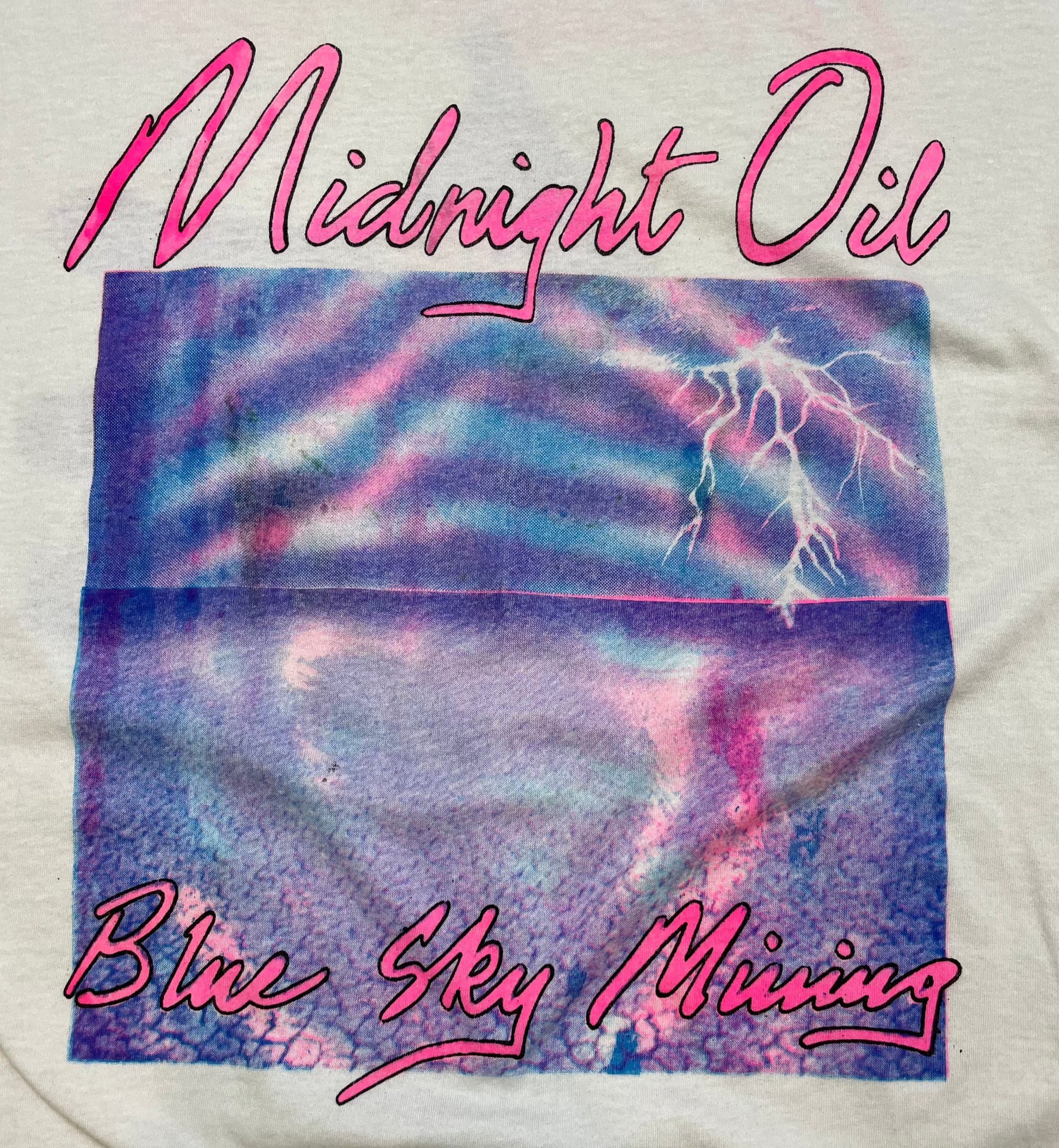 90' Vintage Midnight Oil "Blue Sky Mining" T-Shirt  - SM