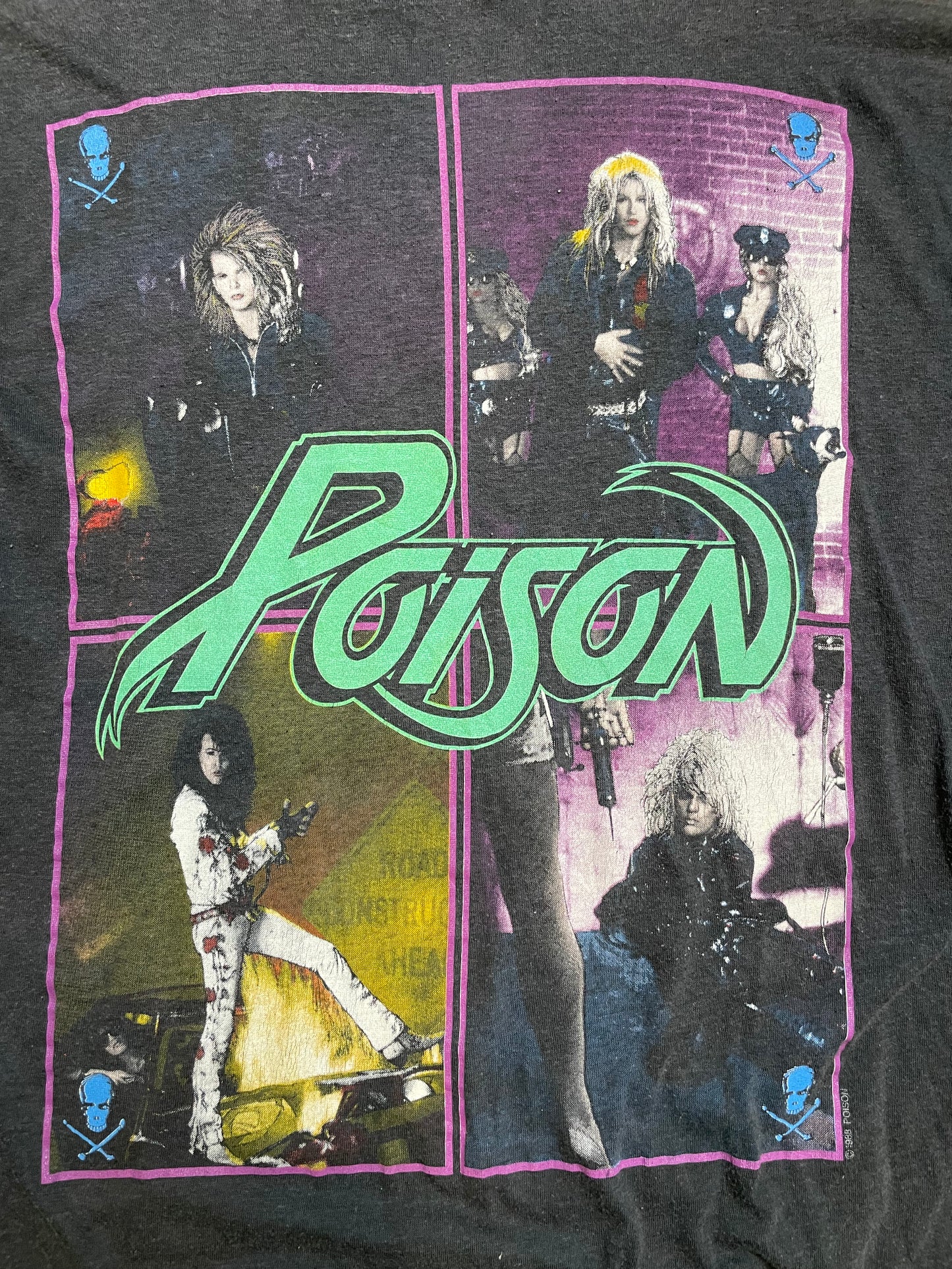 88' Vintage Poison "Open Up and Say Ahhh!!!" T-Shirt - MED