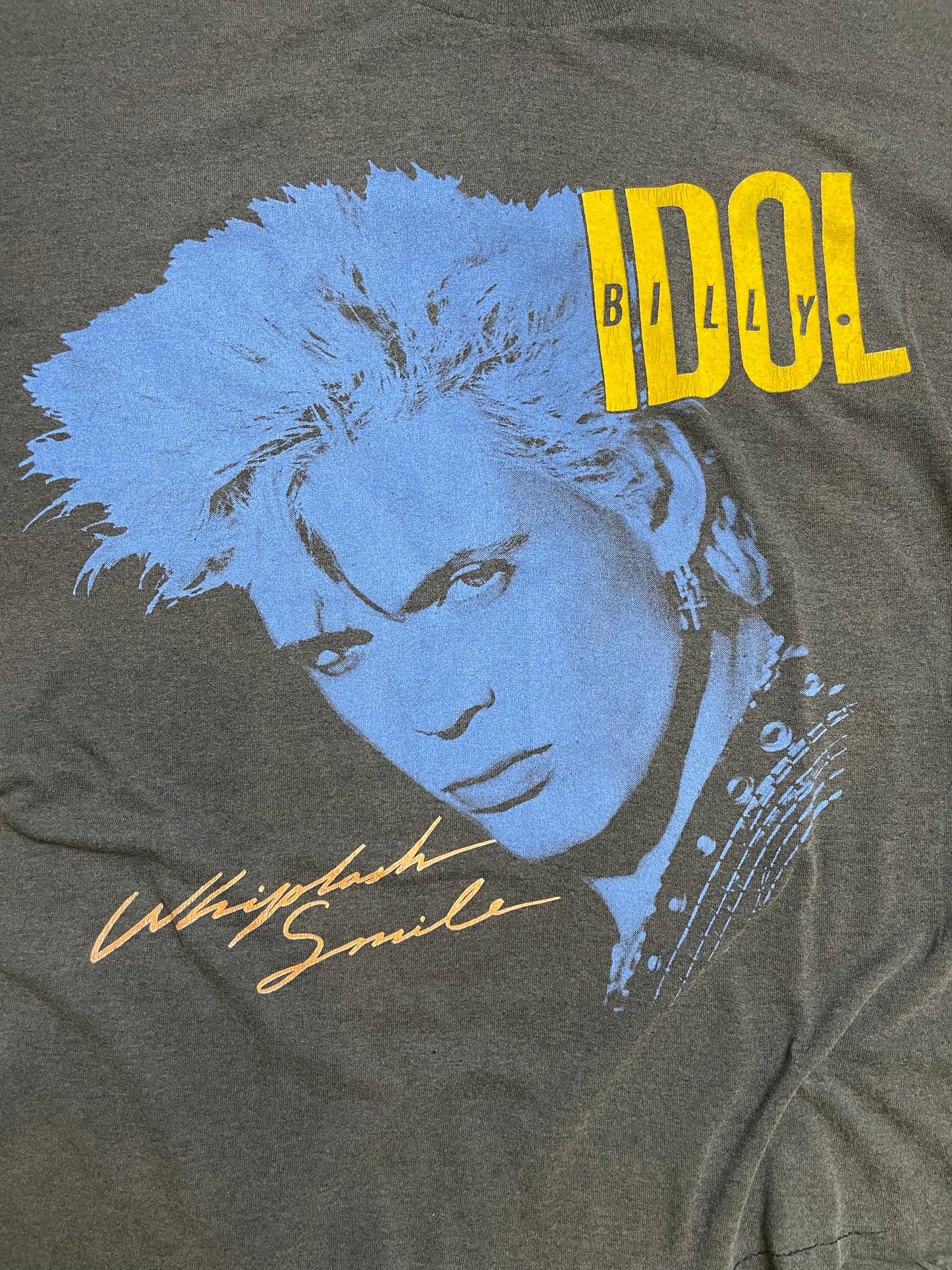 87' Vintage Billy Idol "Whiplash Smile" Black T-Shirt - XL