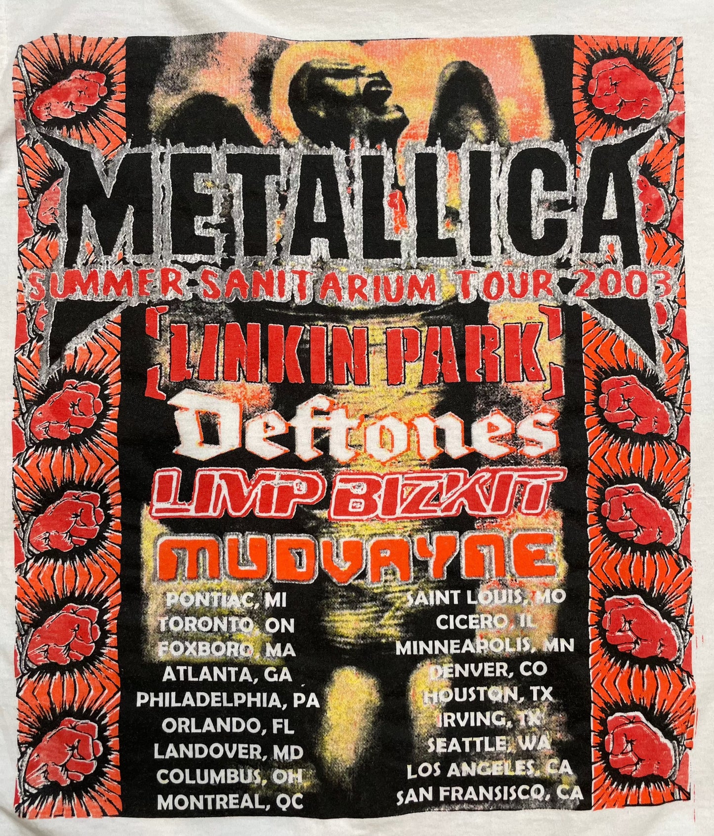 2003 Vintage Metallica "Summer Sanitarium" Tour T-Shirt - LRG