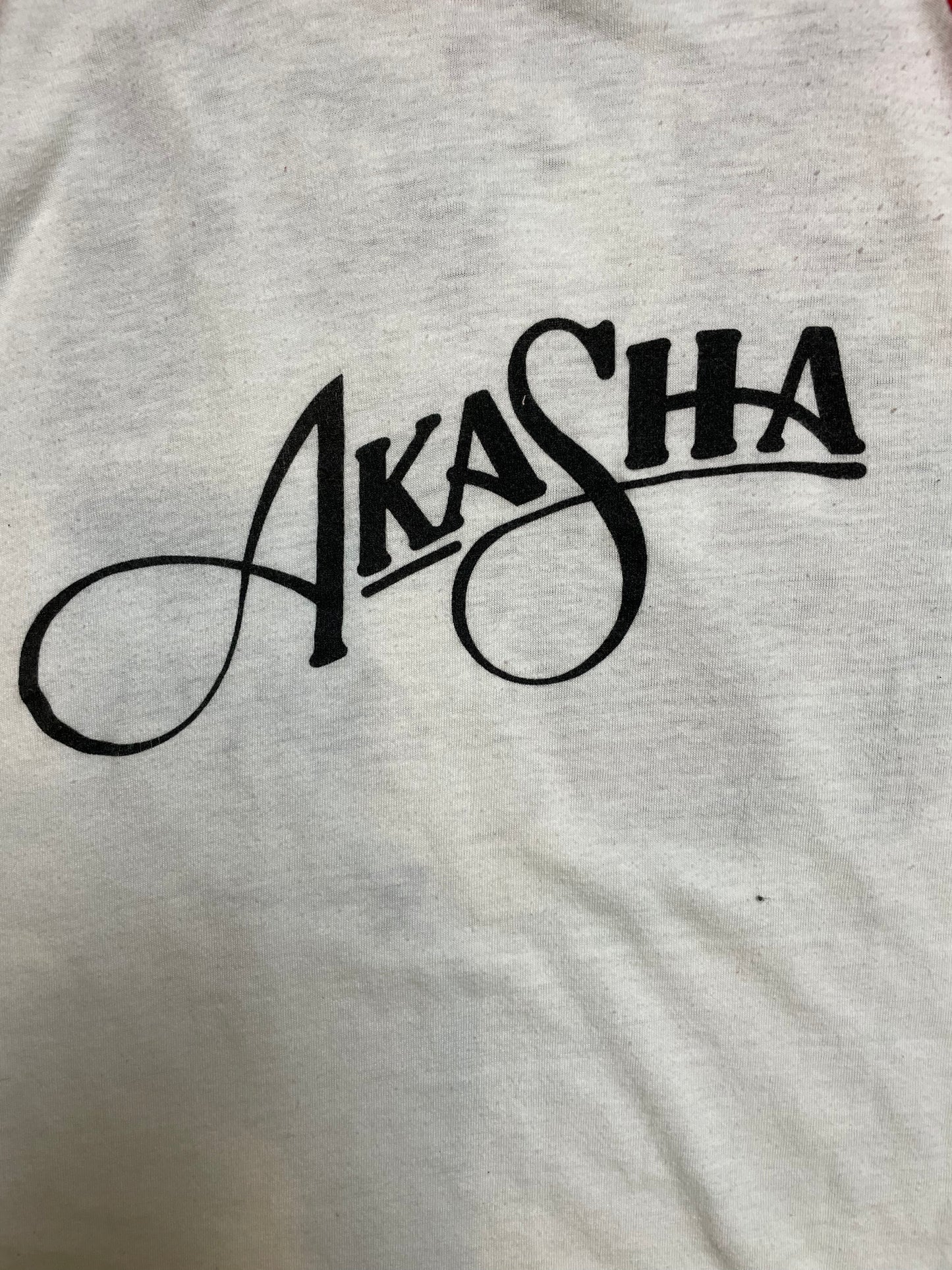 Vintage Y2K Akasha Band White/Red Raglan T-Shirt - XS