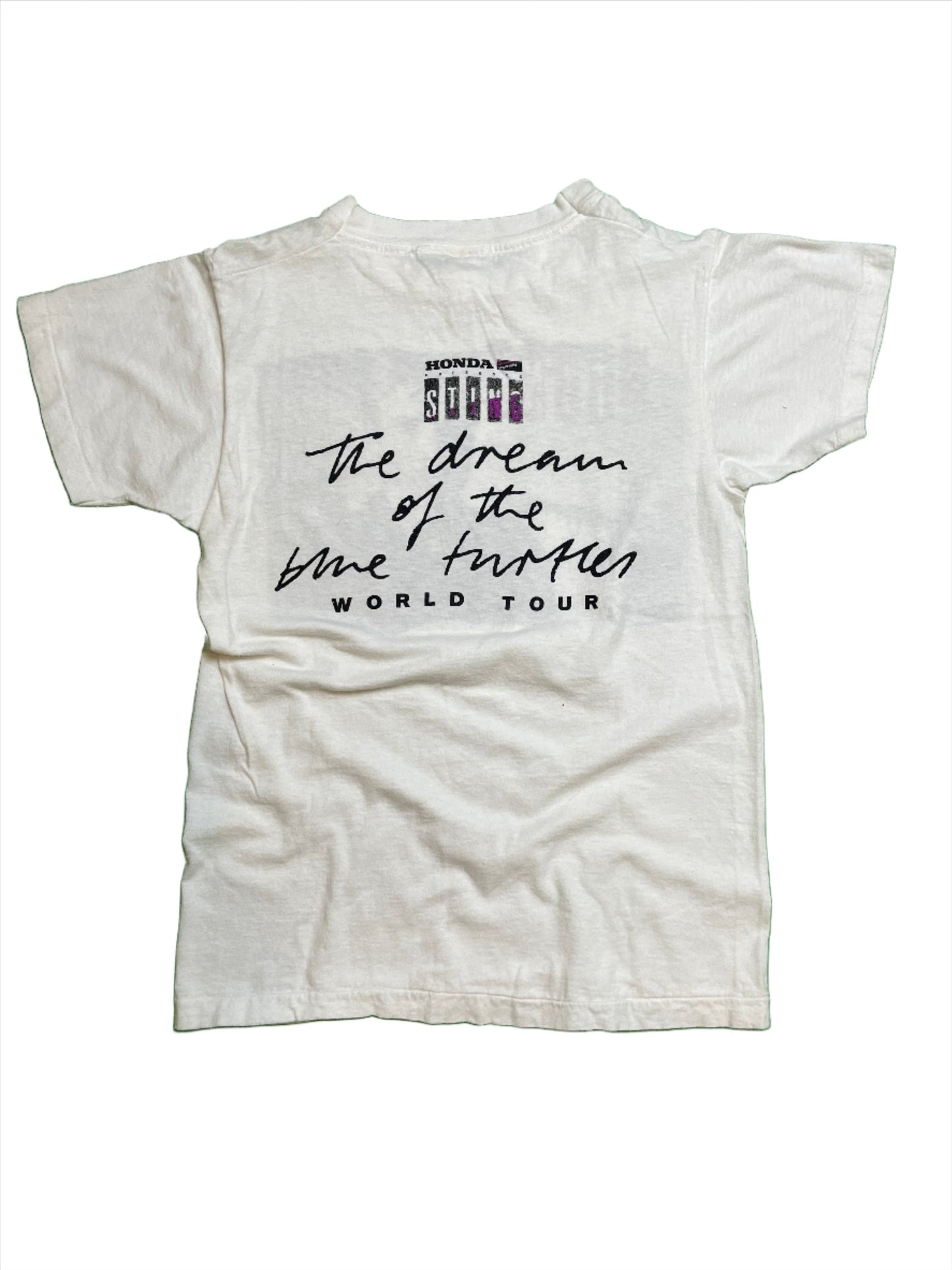 1985 Vintage Sting "Dream of the Blue Turtles" World Tour T-Shirt - XXS