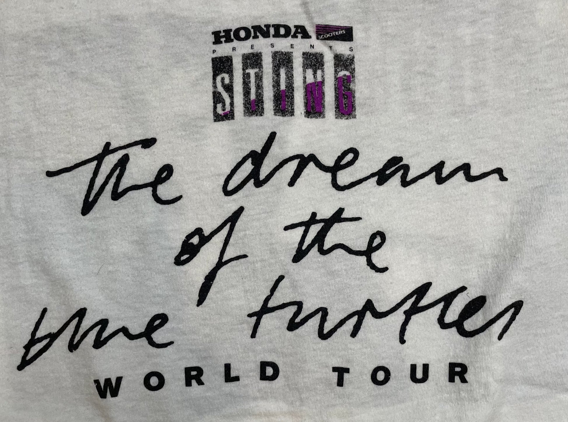 1985 Vintage Sting "Dream of the Blue Turtles" World Tour T-Shirt - XXS