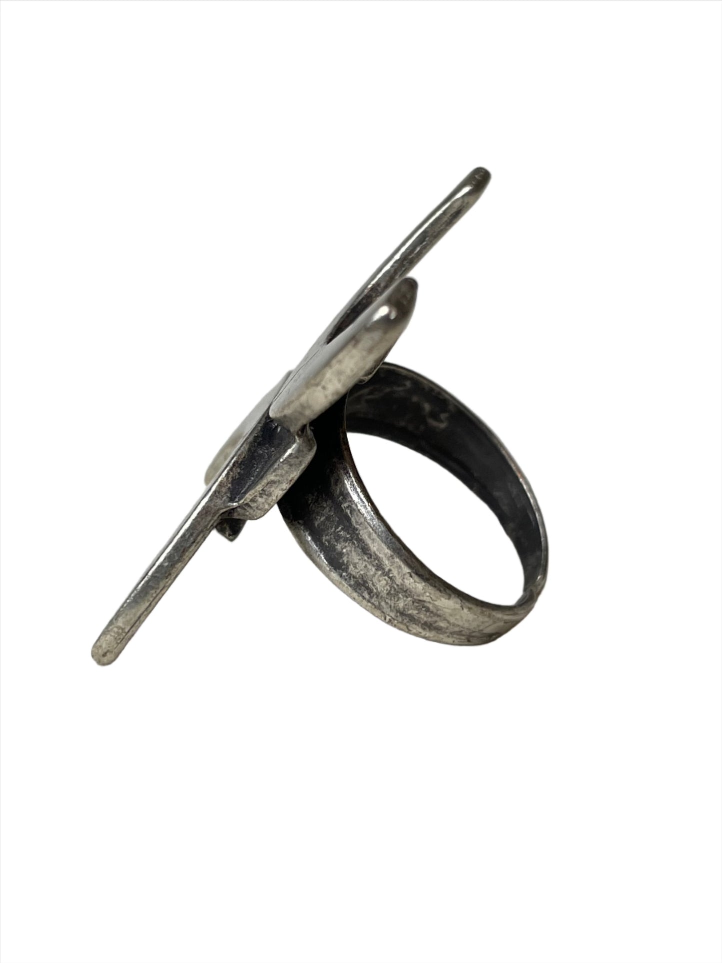 Brutalist Moroccan Joining Arch Ring Sz 8 1/2