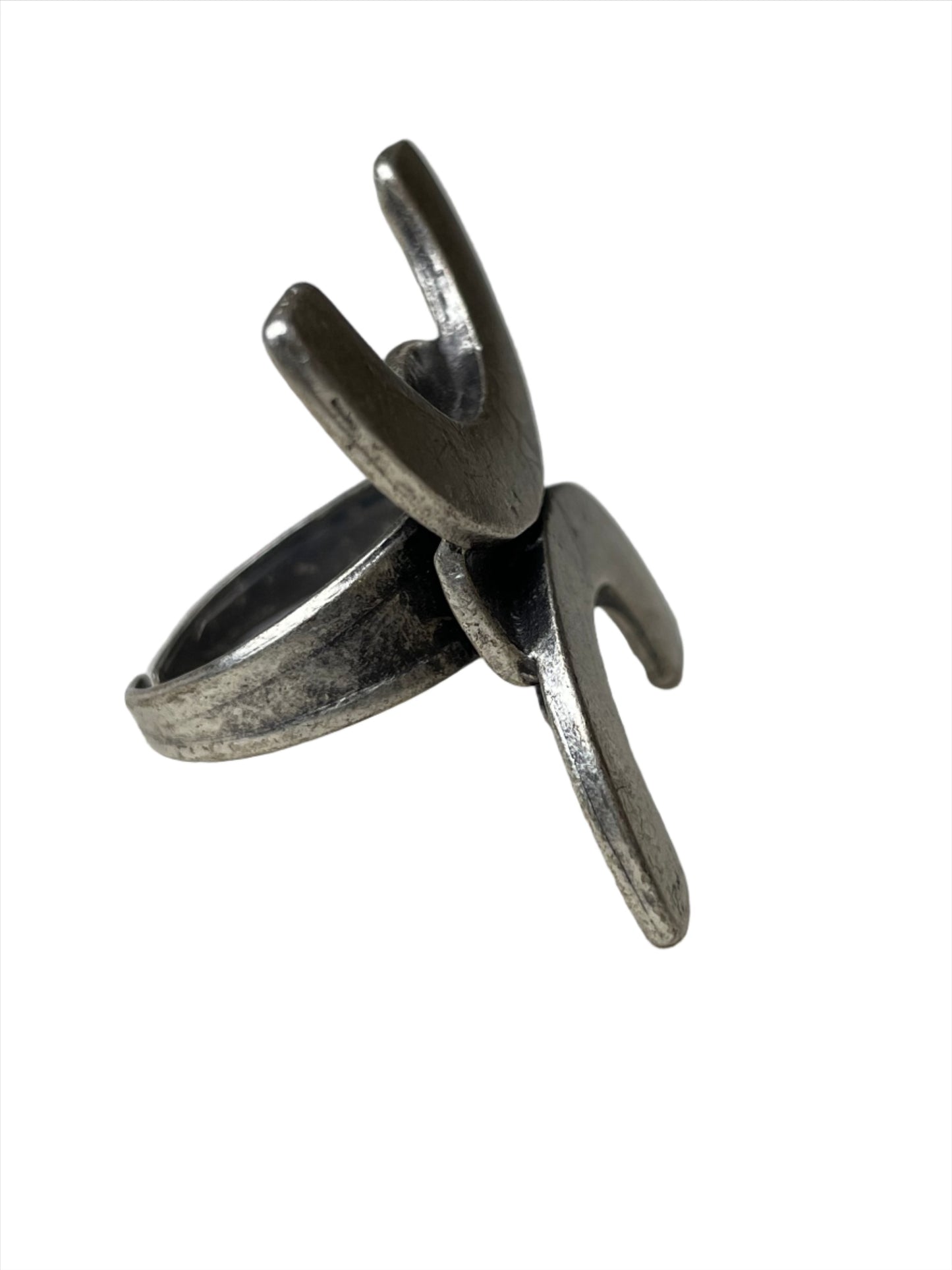 Brutalist Moroccan Joining Arch Ring Sz 8 1/2