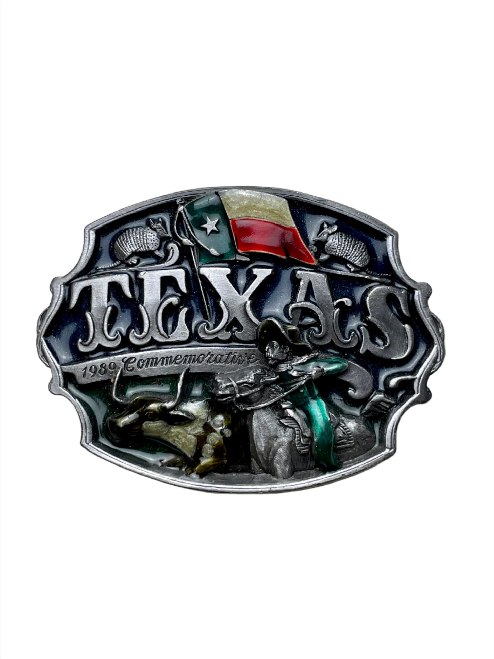 '89 Vintage Texas Commemorative Cowboy Belt Buckle