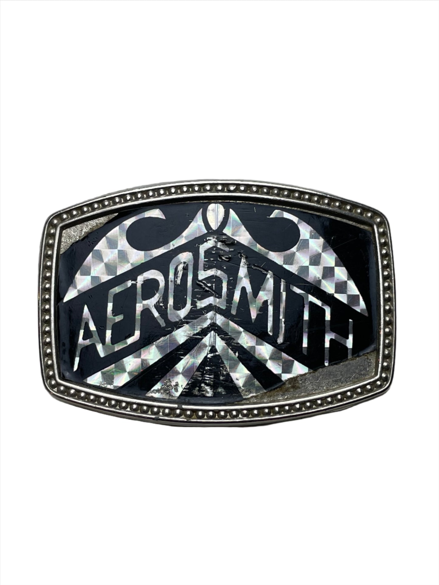 '70s/80s Vintage Aerosmith Reflective Belt Buckle