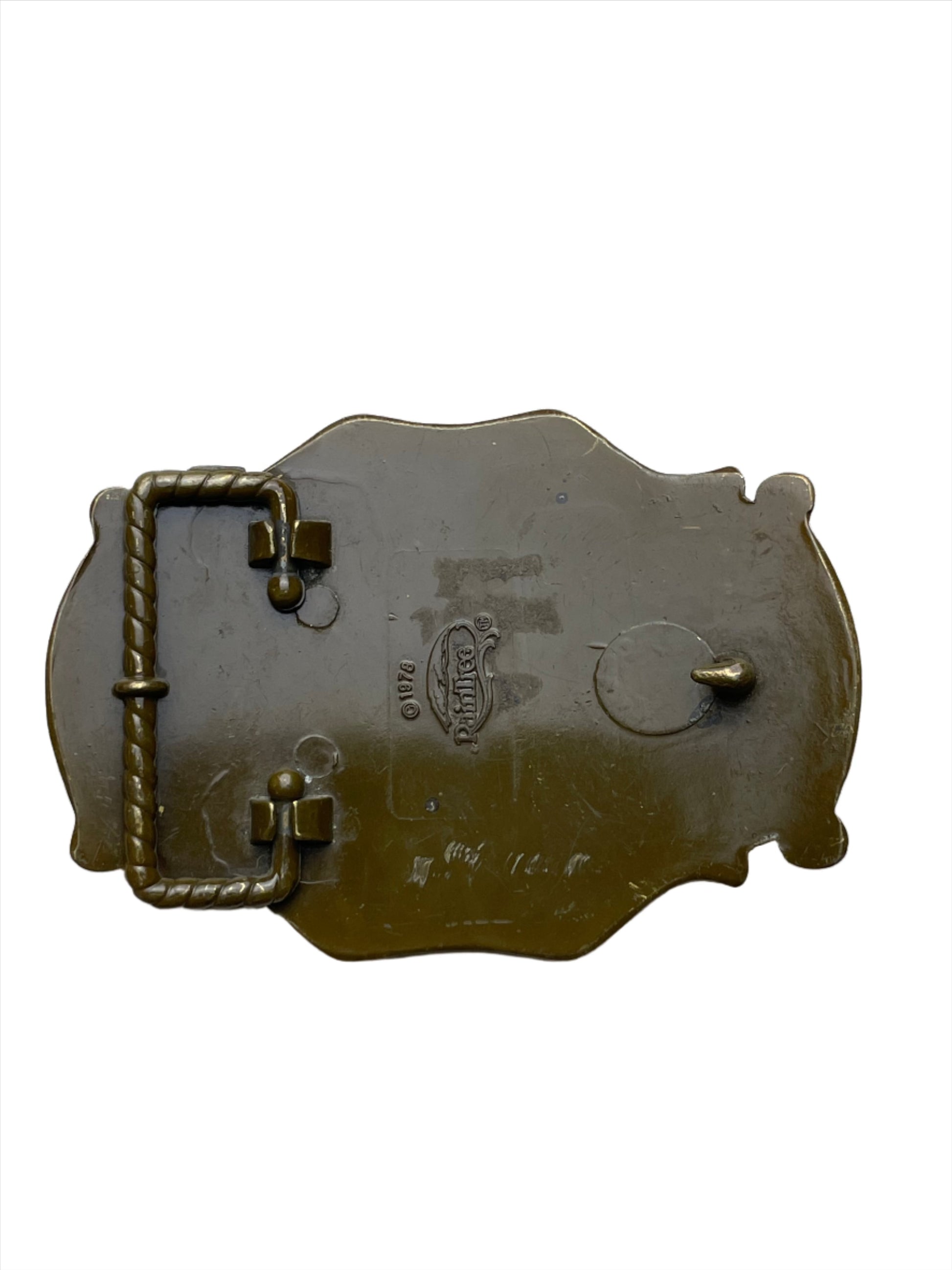 '78 Vintage Busch Beer Brass Belt Buckle