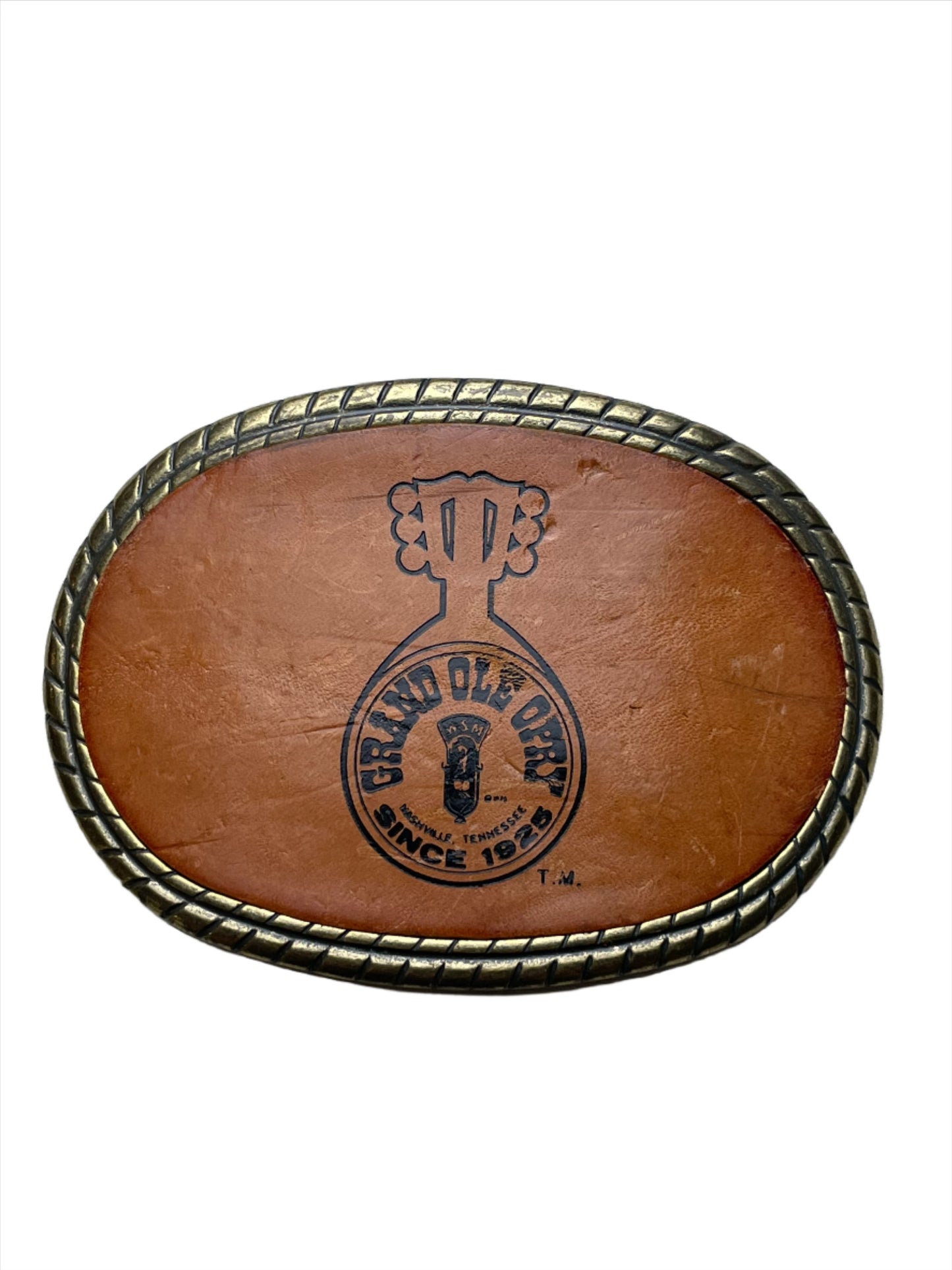 '70's Vintage Grand Ole Opry Leather Belt Buckle