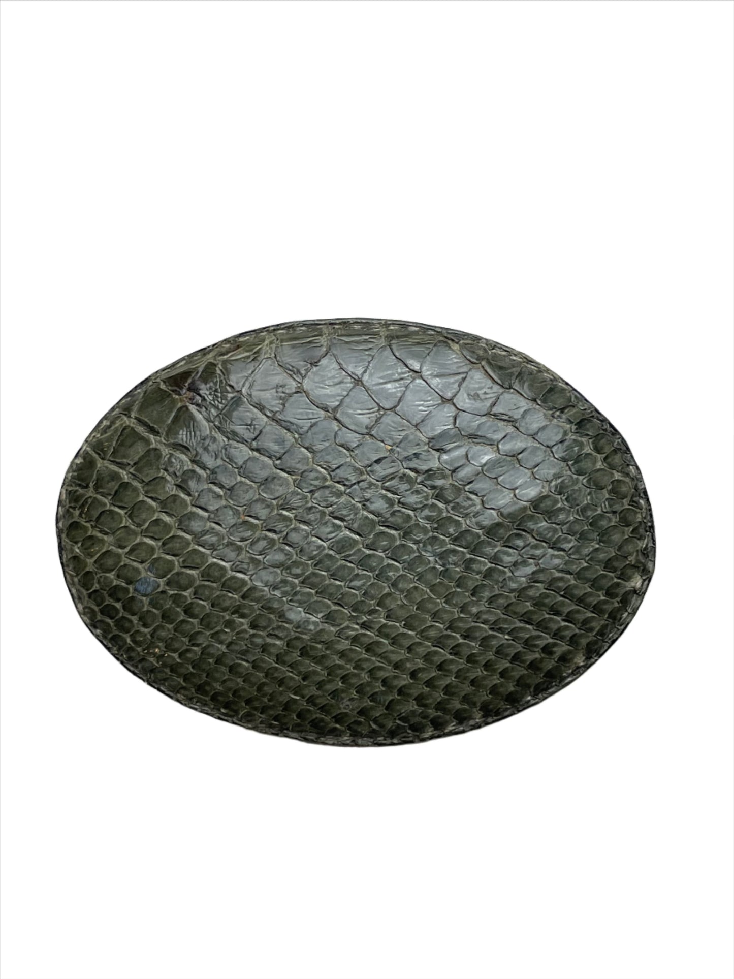 Vintage Grey Snakeskin Belt Buckle