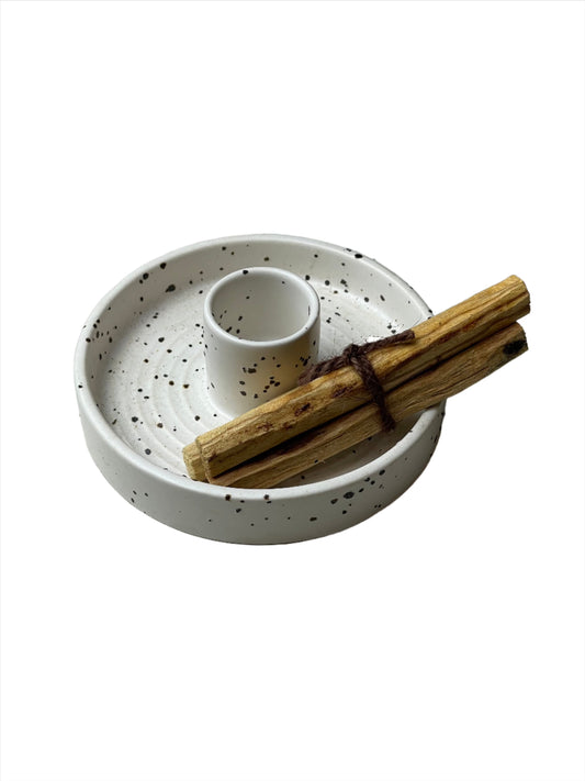 Palo Santo Holder - White Bursera