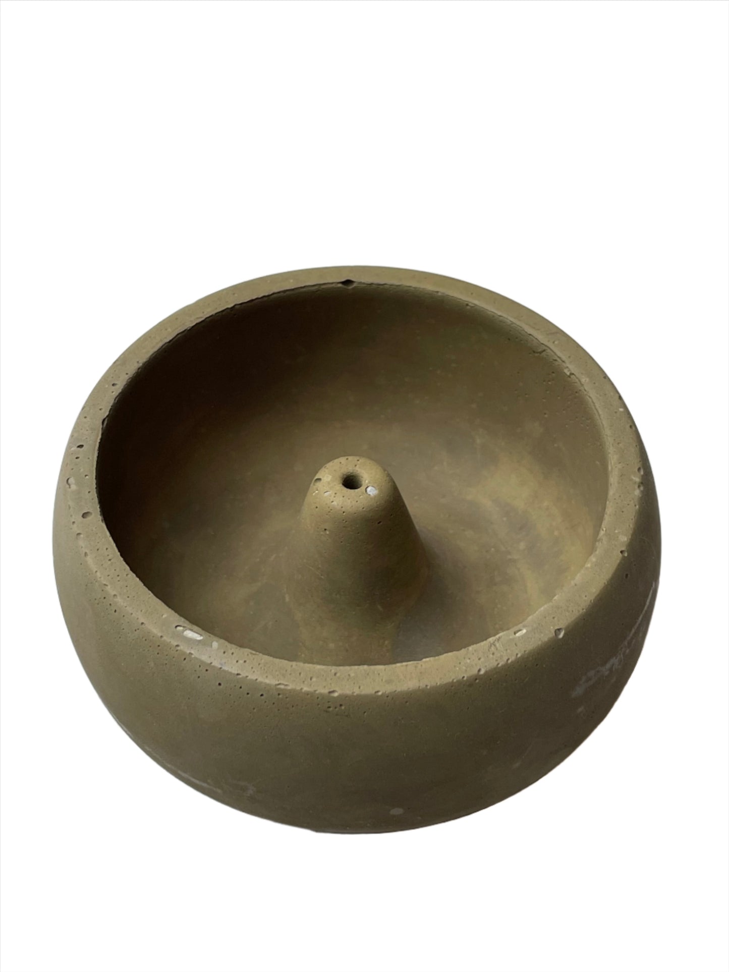 Clay Incense Holder - Olive