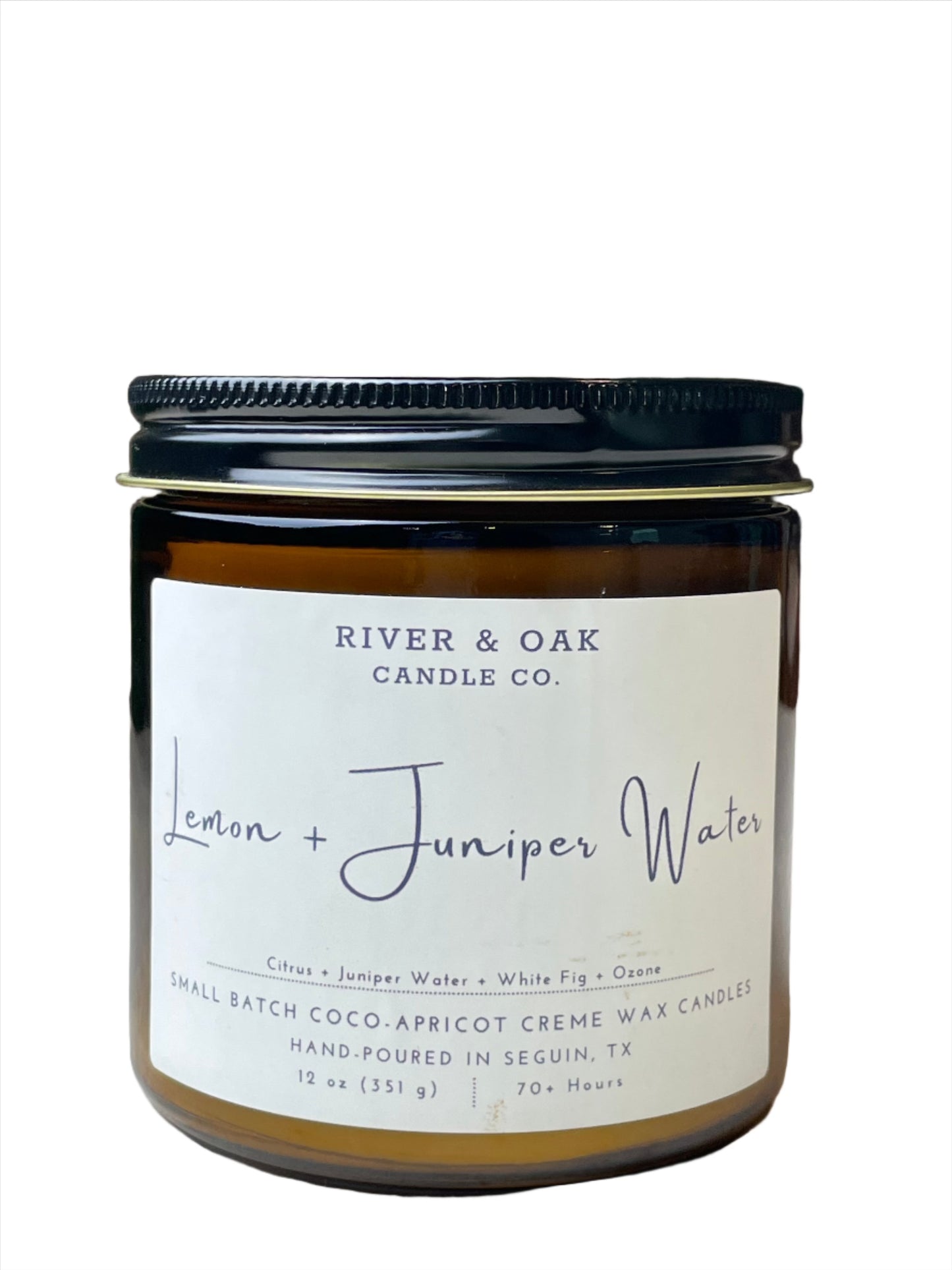 Lemon + Juniper Water Candle 12oz