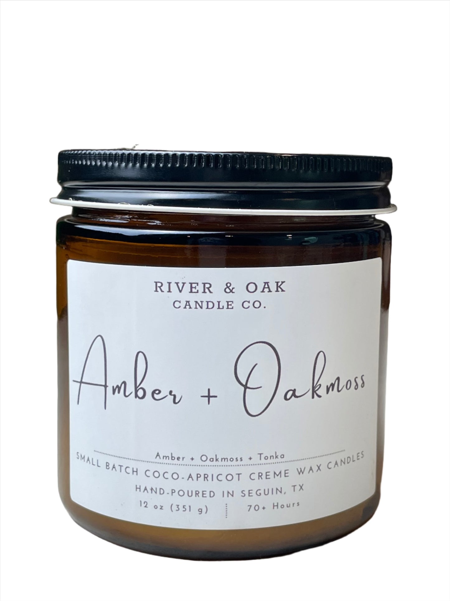 Amber + Oakmoss Candle 12oz