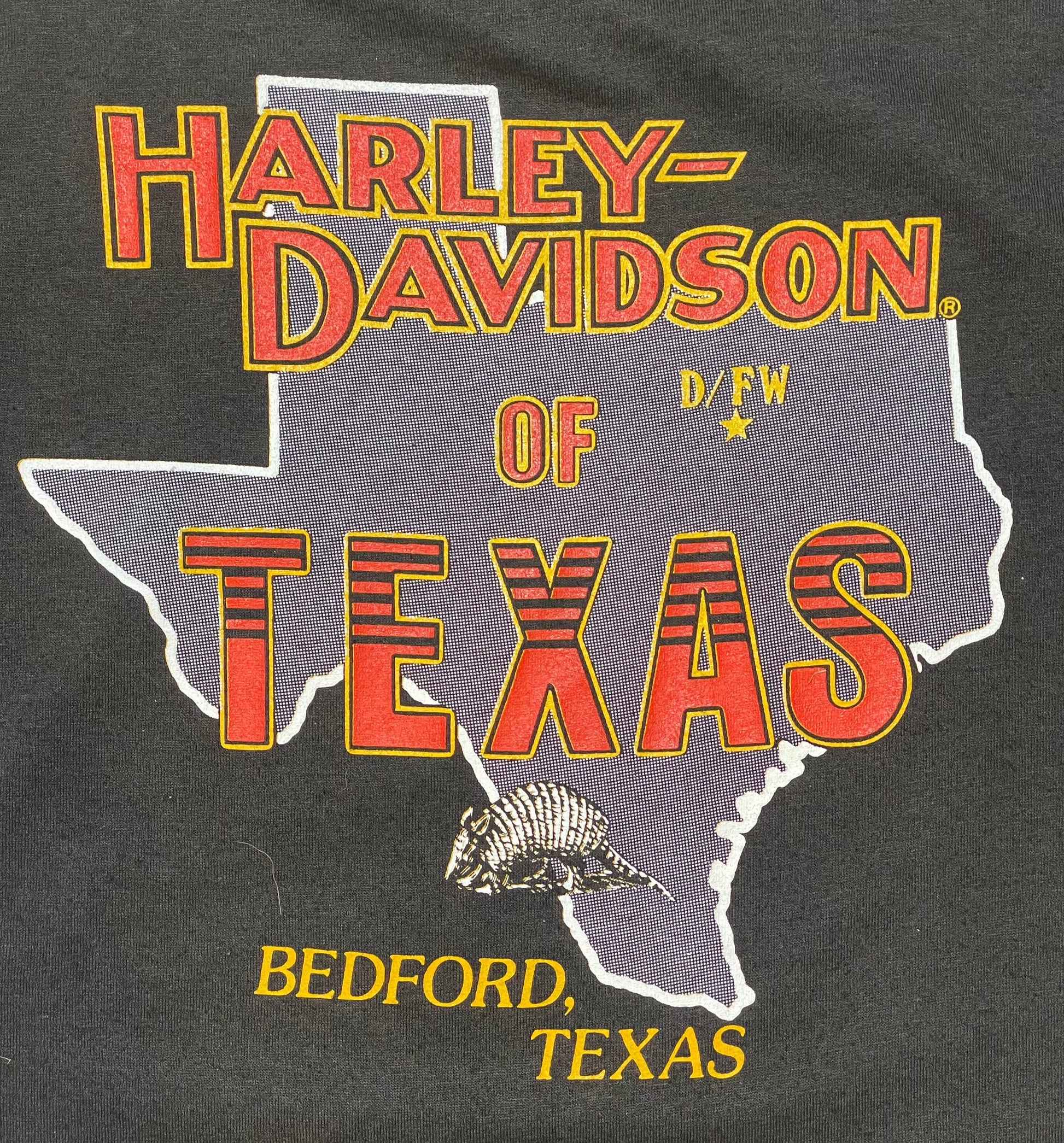 90' Vintage Harley Davidson 3-D Emblem Bedford T-Shirt - LRG