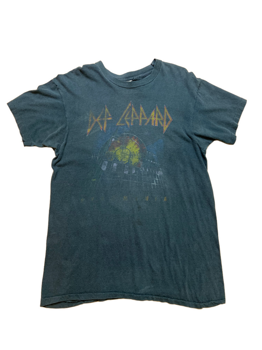 1983 Vintage Def Leppard Pyromania Black T-Shirt - SM