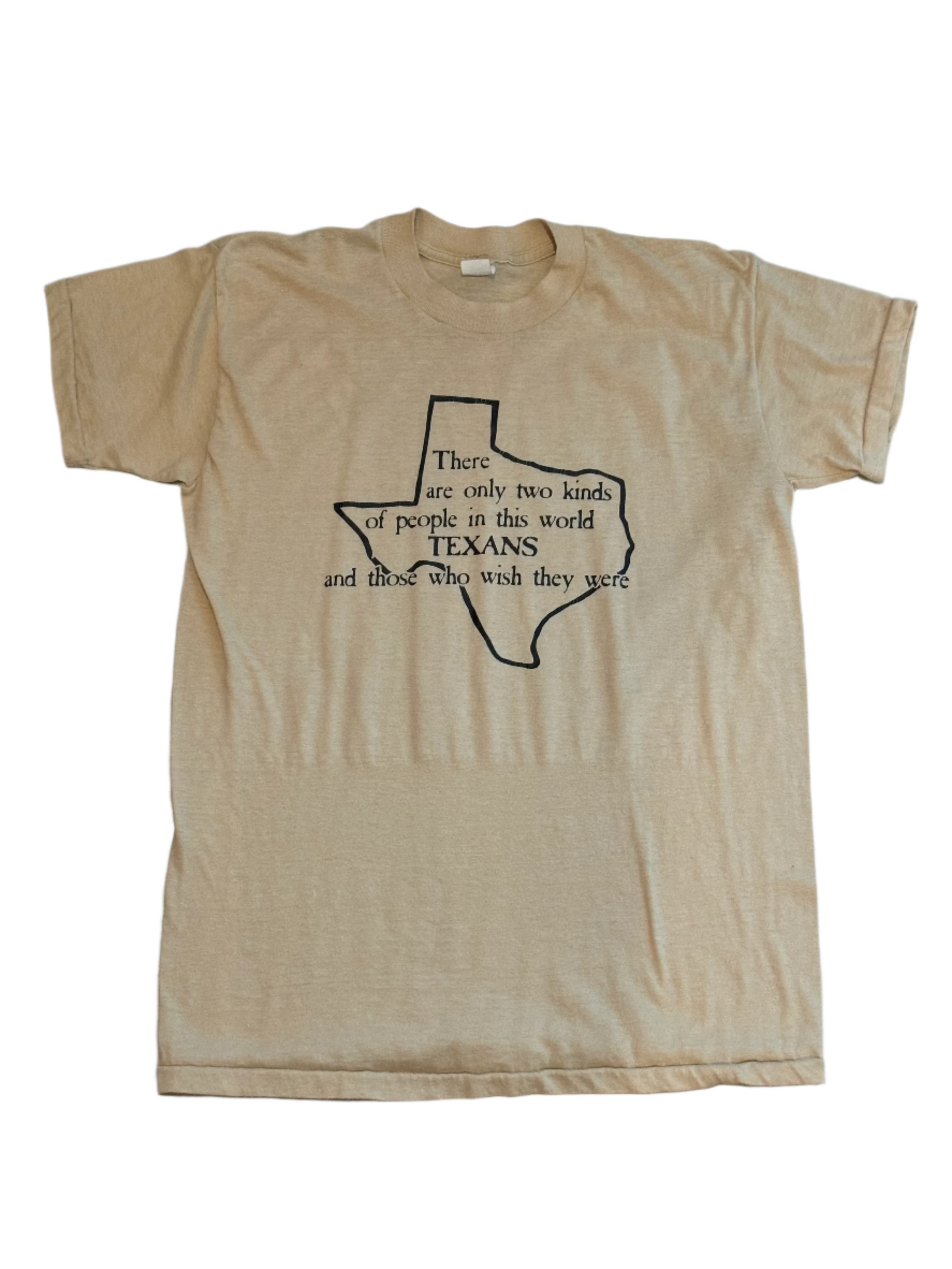 '80s Vintage Cream "Two Kinds Texans" T-Shirt - LRG