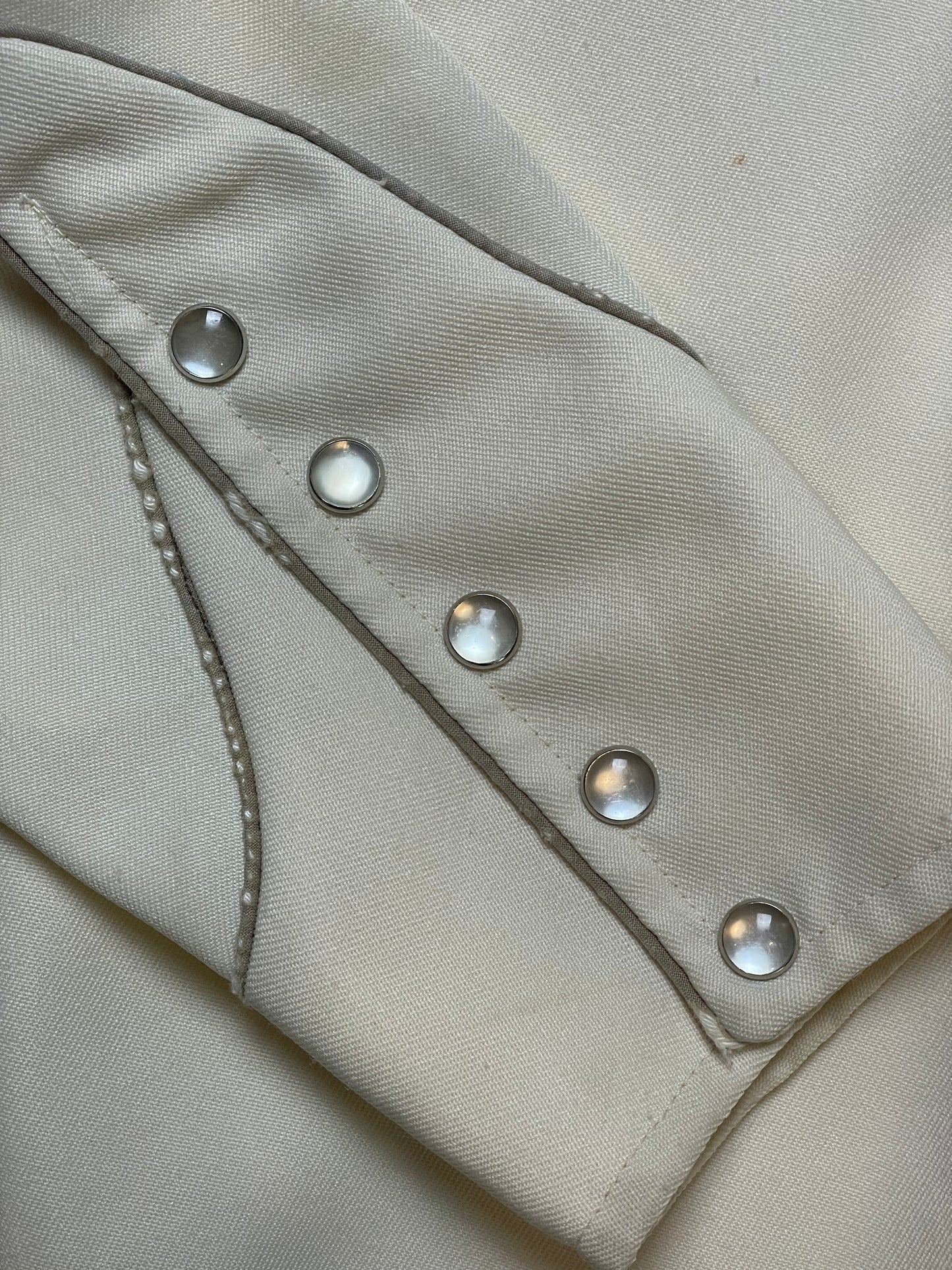 '70s Vintage H Bar C Button Down Pearl Snap w/Smile Pockets - Sm