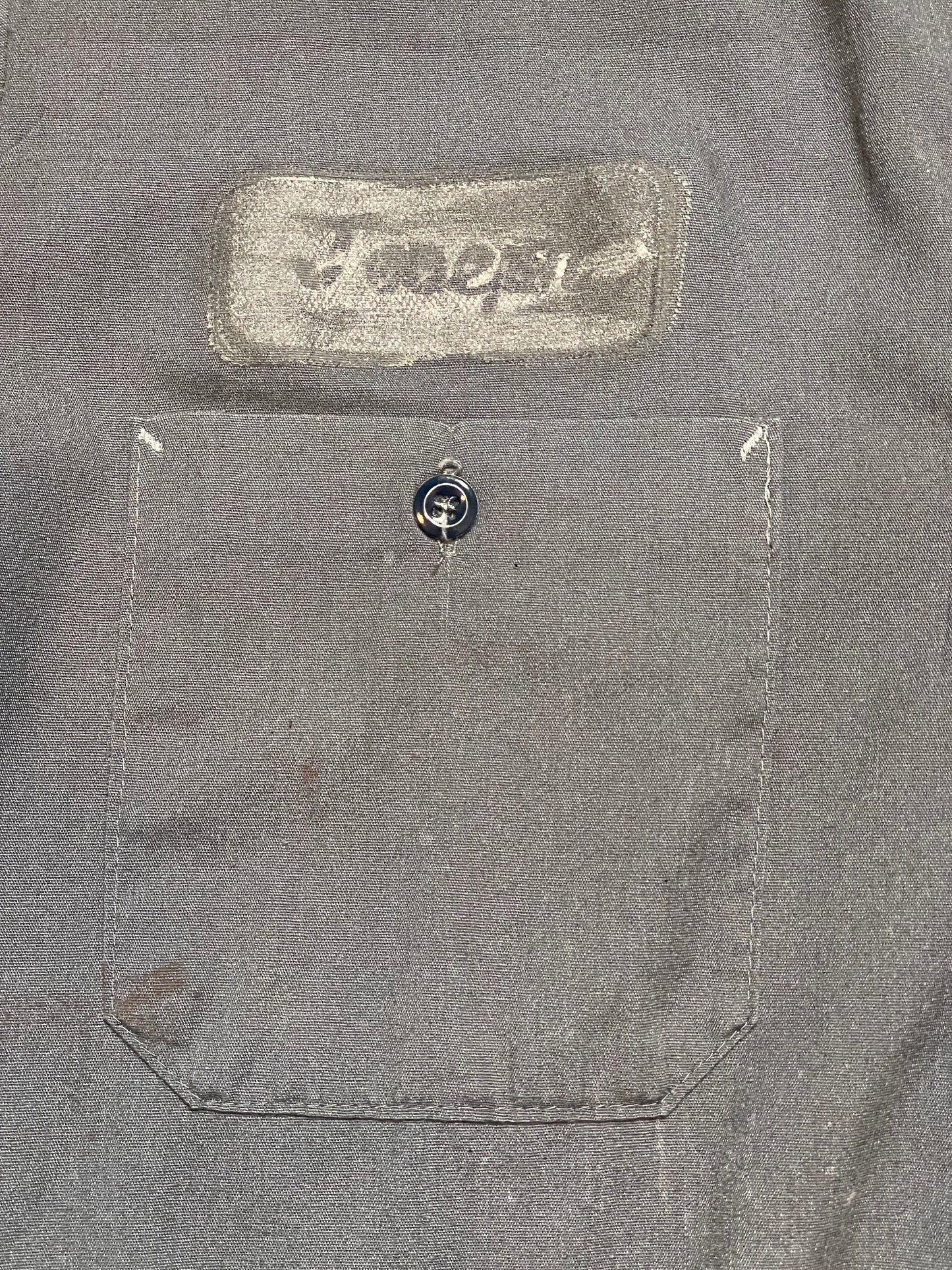 Vintage Grey Garage Work Shirt "Joseph"