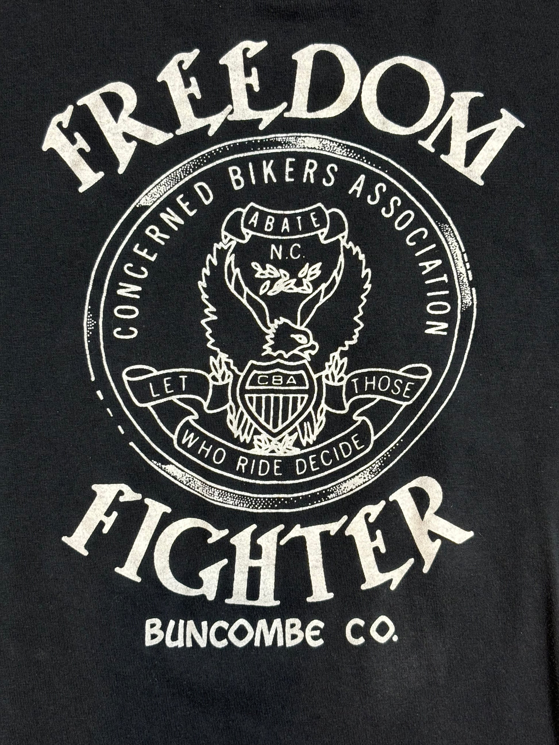 '88 Vintage CBA Freedom Fighter Novelty Blk T-shirt - SML