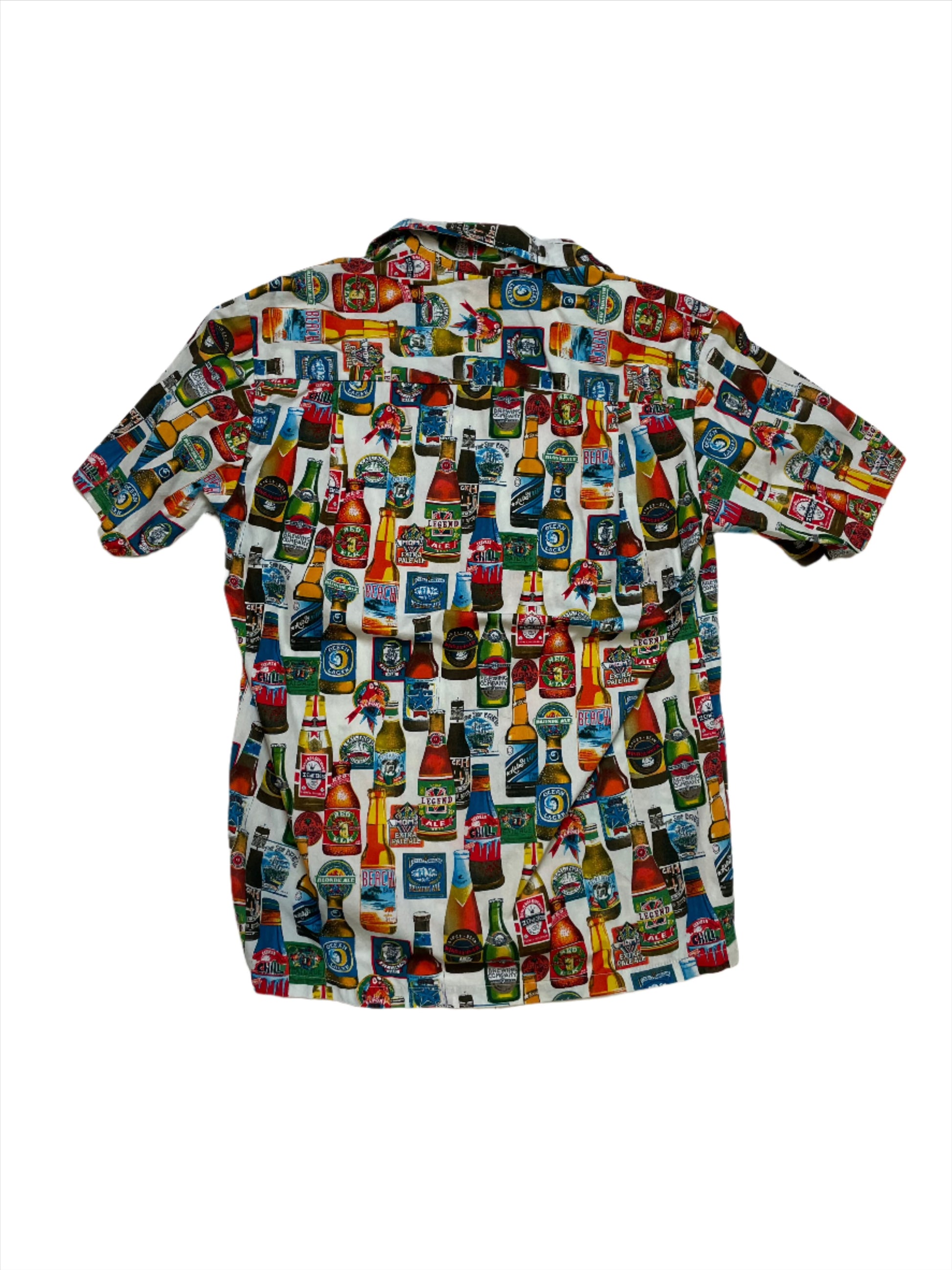 '90s Vintage Beer Bottle All Over Print Short Sleeve Shirt