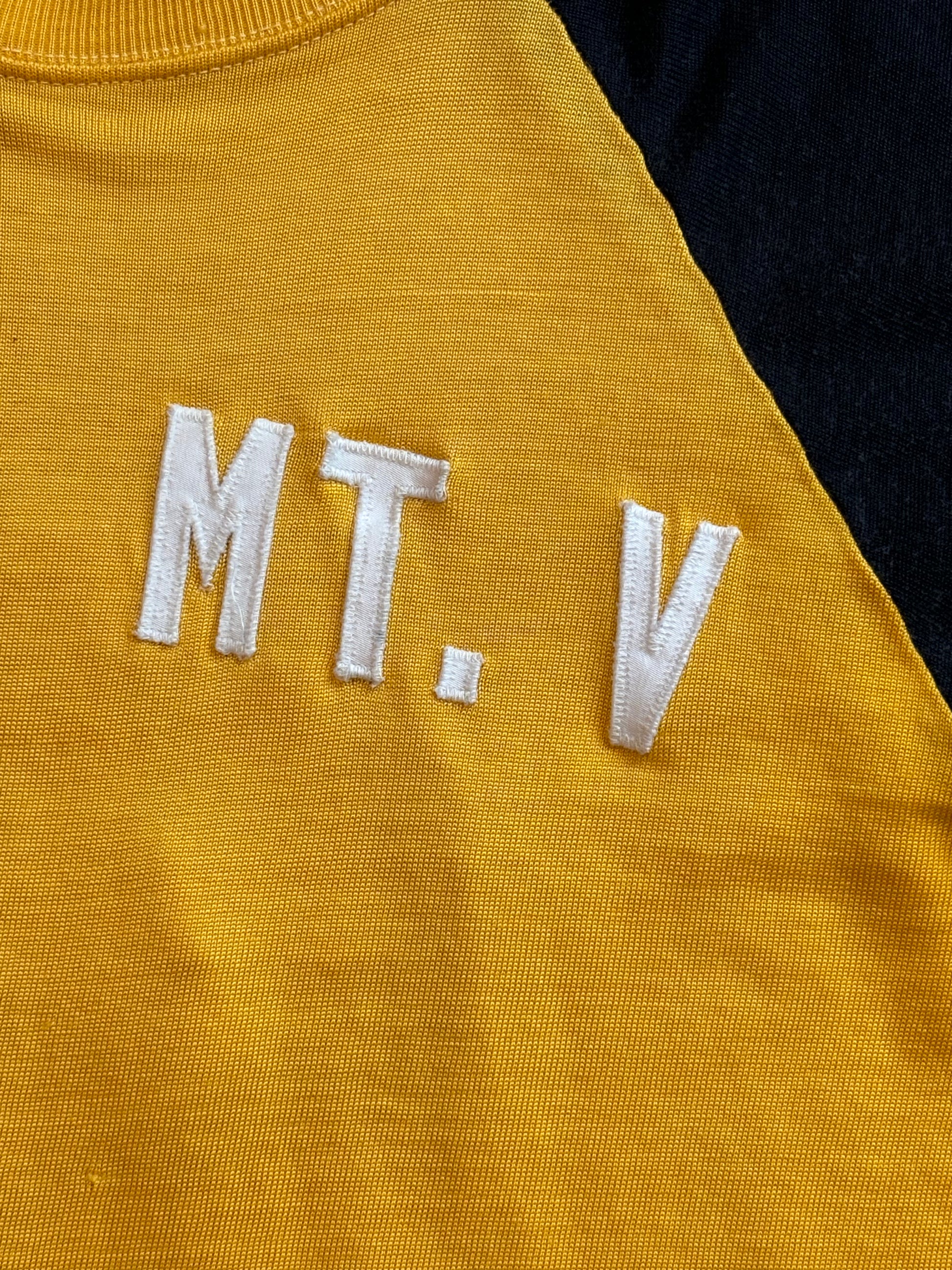 '70s/80s Vintage "Mt. Vernon" Yllw/Blk Jersey Knit - SML