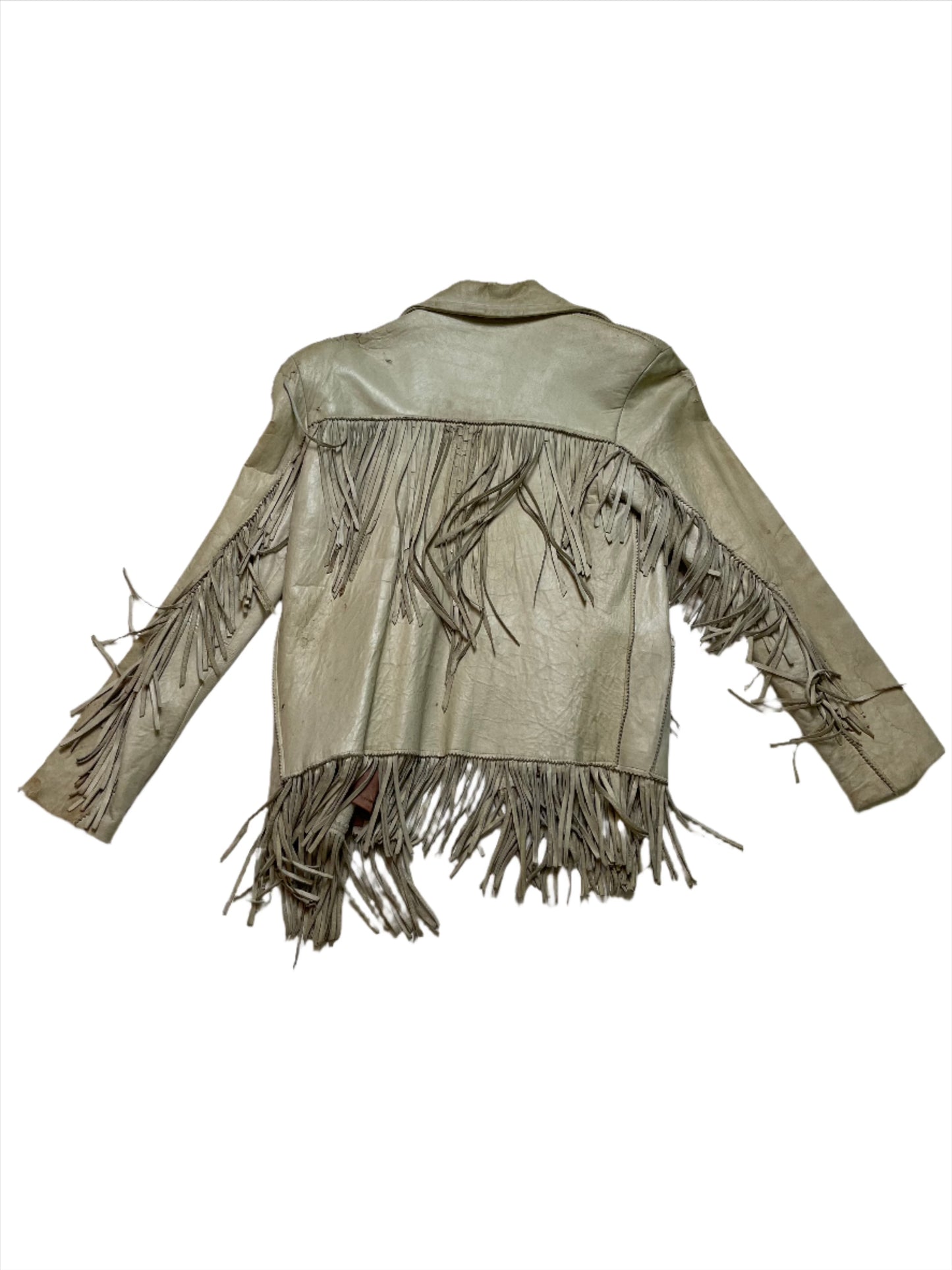 1950s/60s Wm's Taupe Fringe Jacket - XS