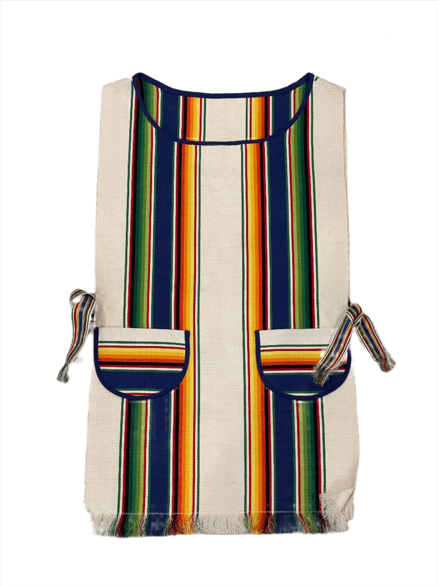 Mexican Striped Apron Top