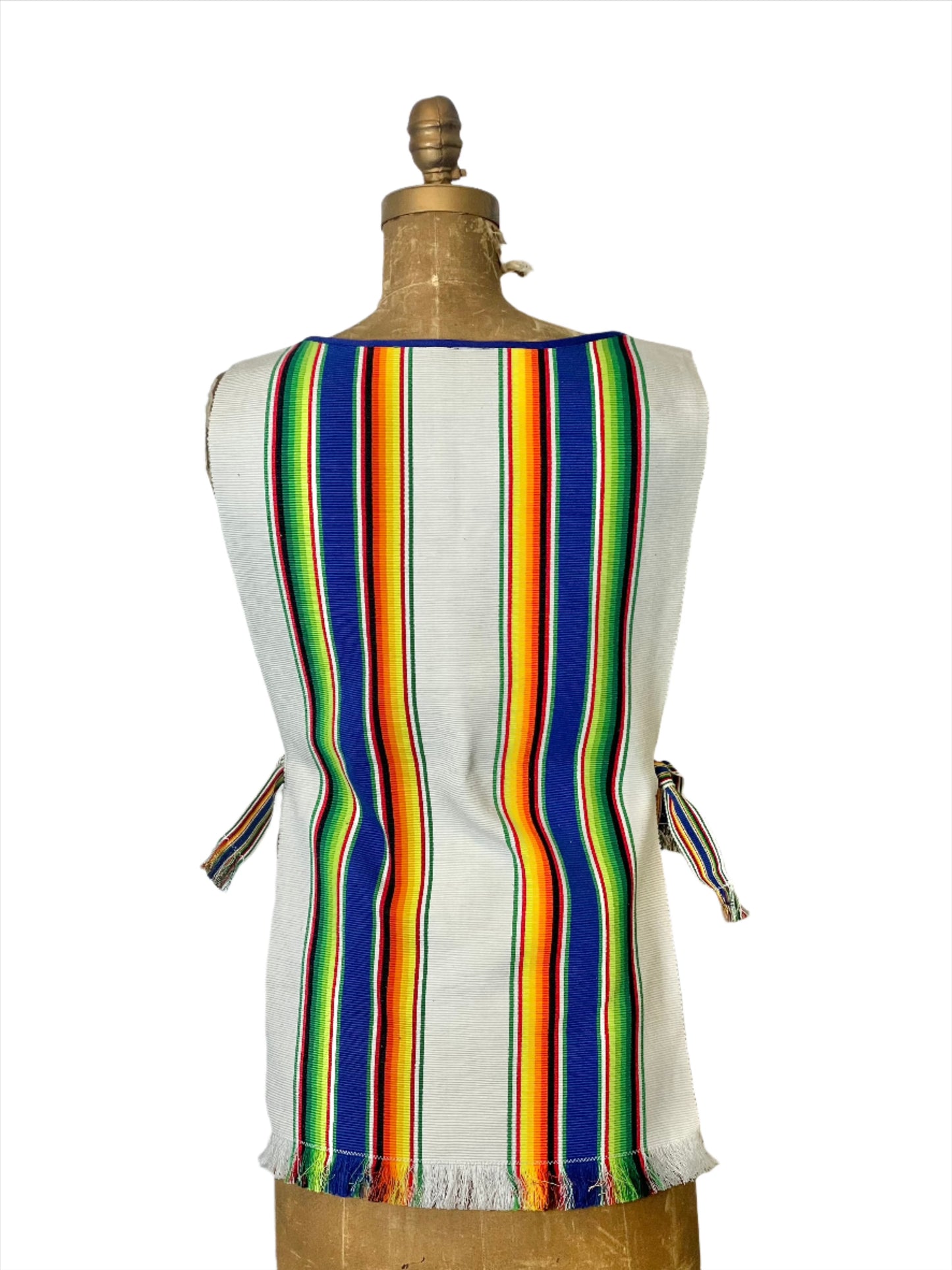 Mexican Striped Apron Top