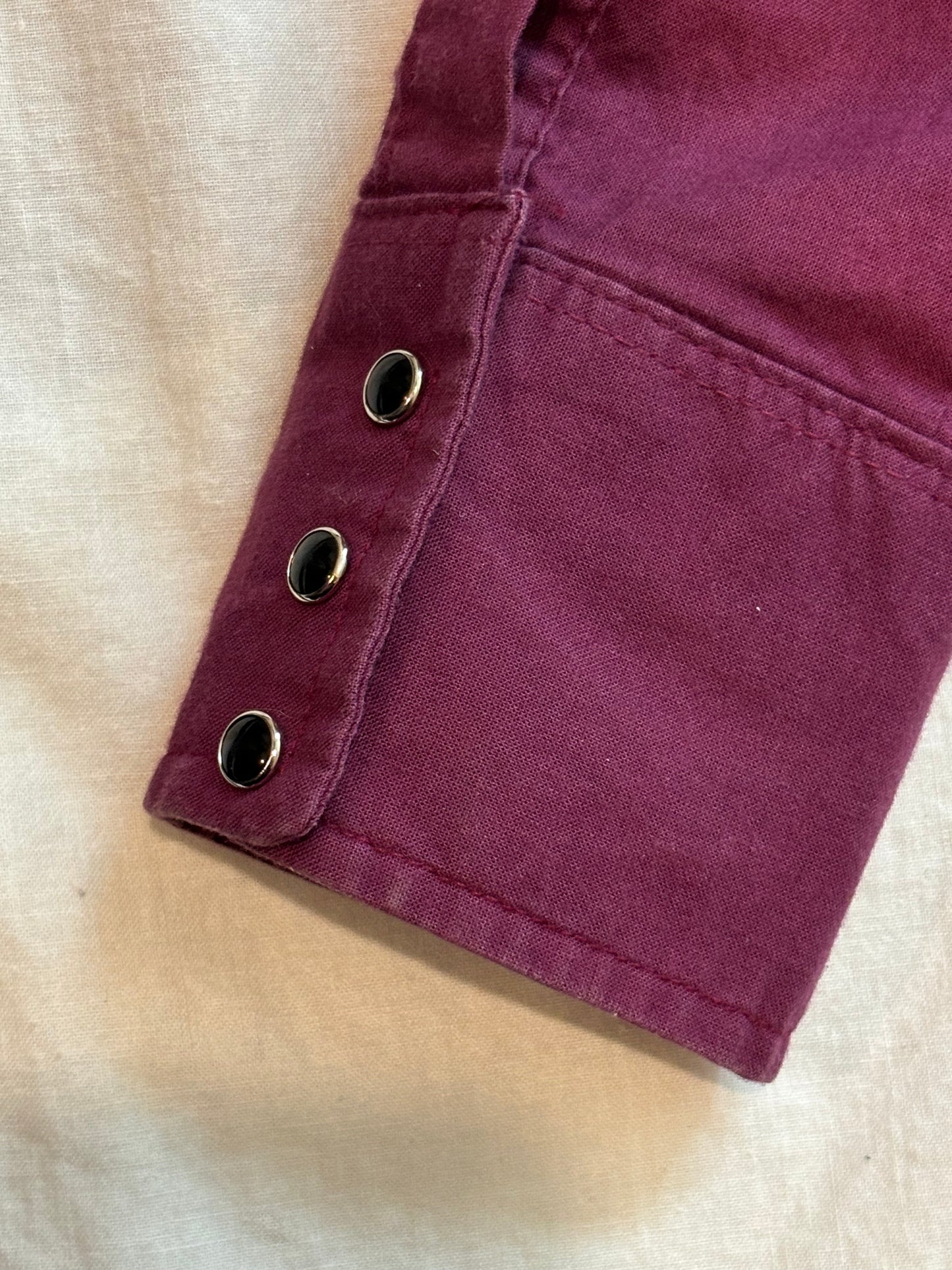 '90s Vintage Wrangler Purple/Art Deco Pearl Snap - LRG