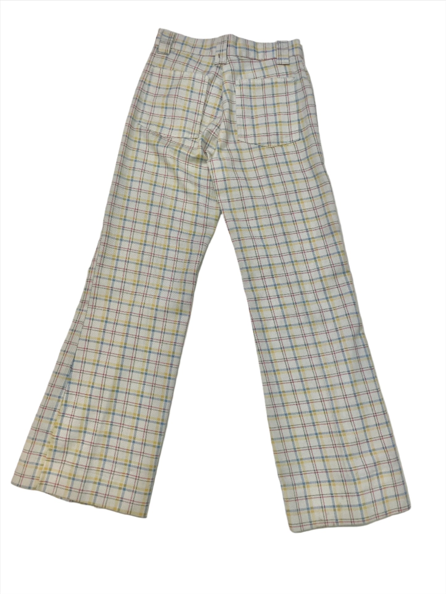 1970s Pastel Plaid 2-Piece Jacket/Pant Set