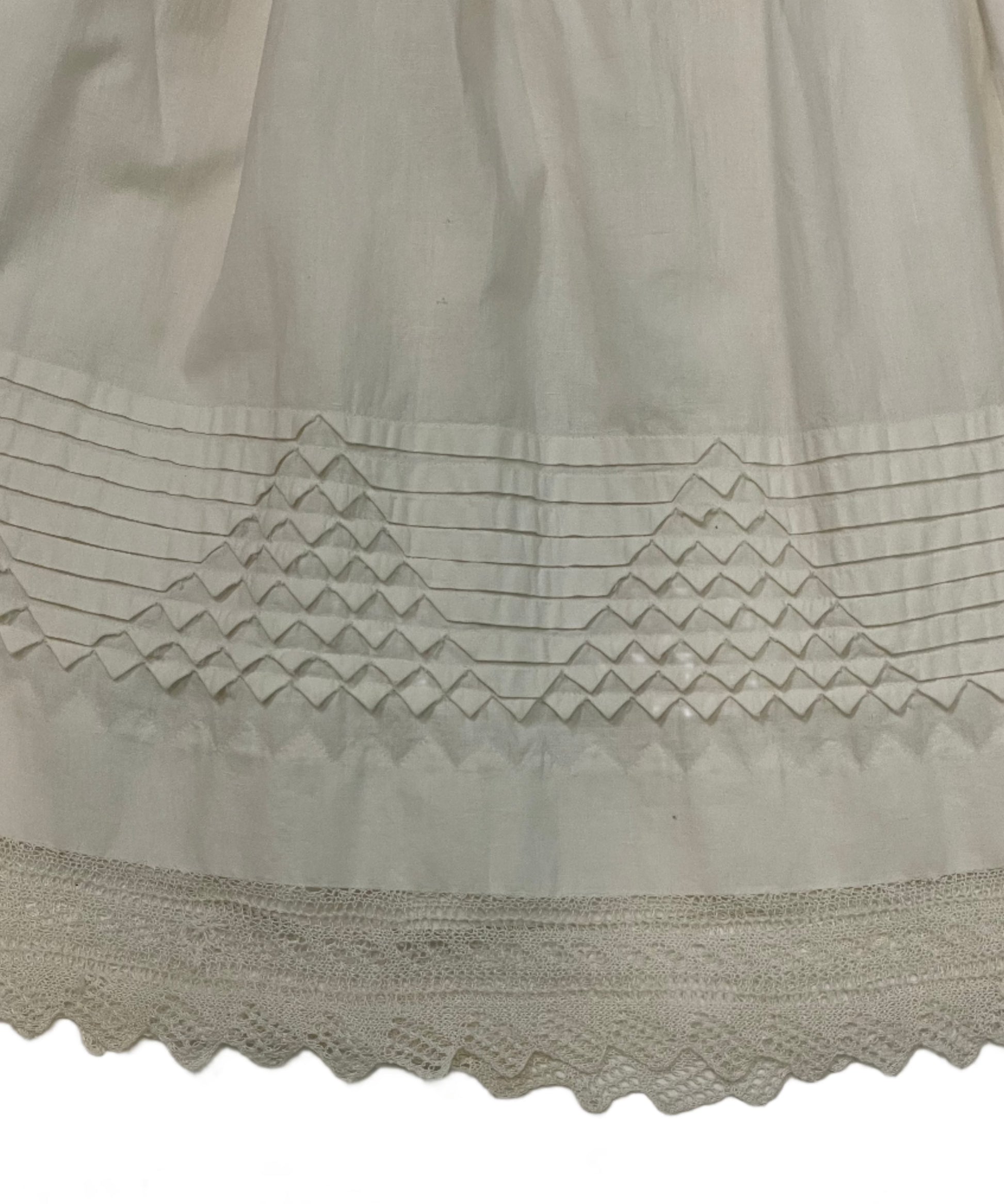 Vintage Edwardian White Tea Skirt - XXS