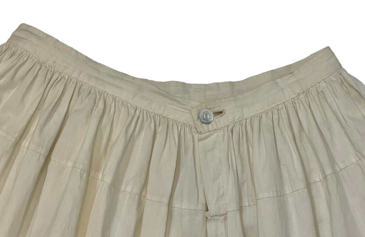 Vintage Edwardian White Tea Skirt - XXS