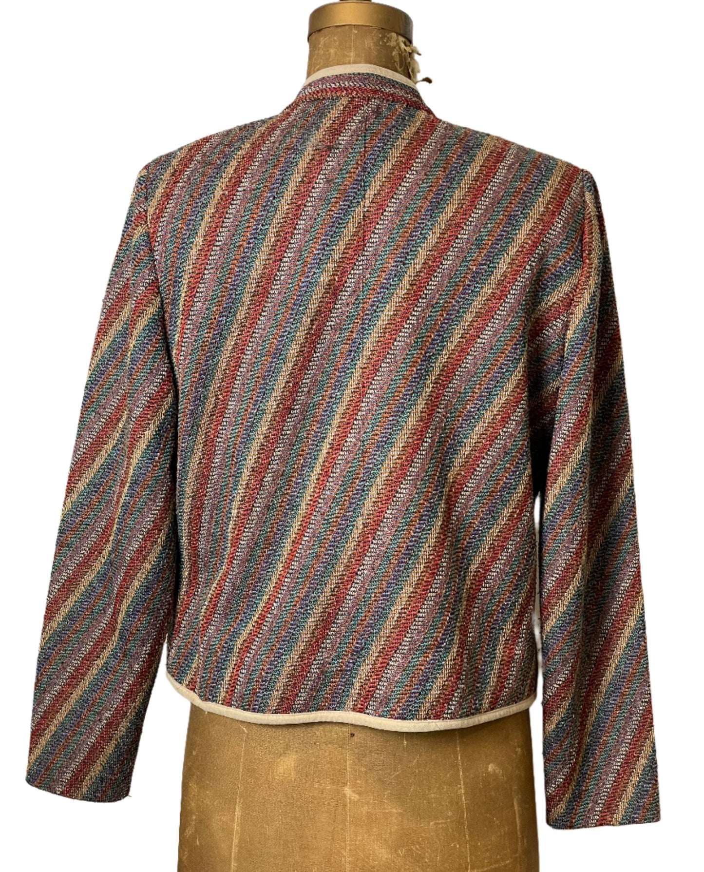 Leslie Fay Wool Striped Jacket