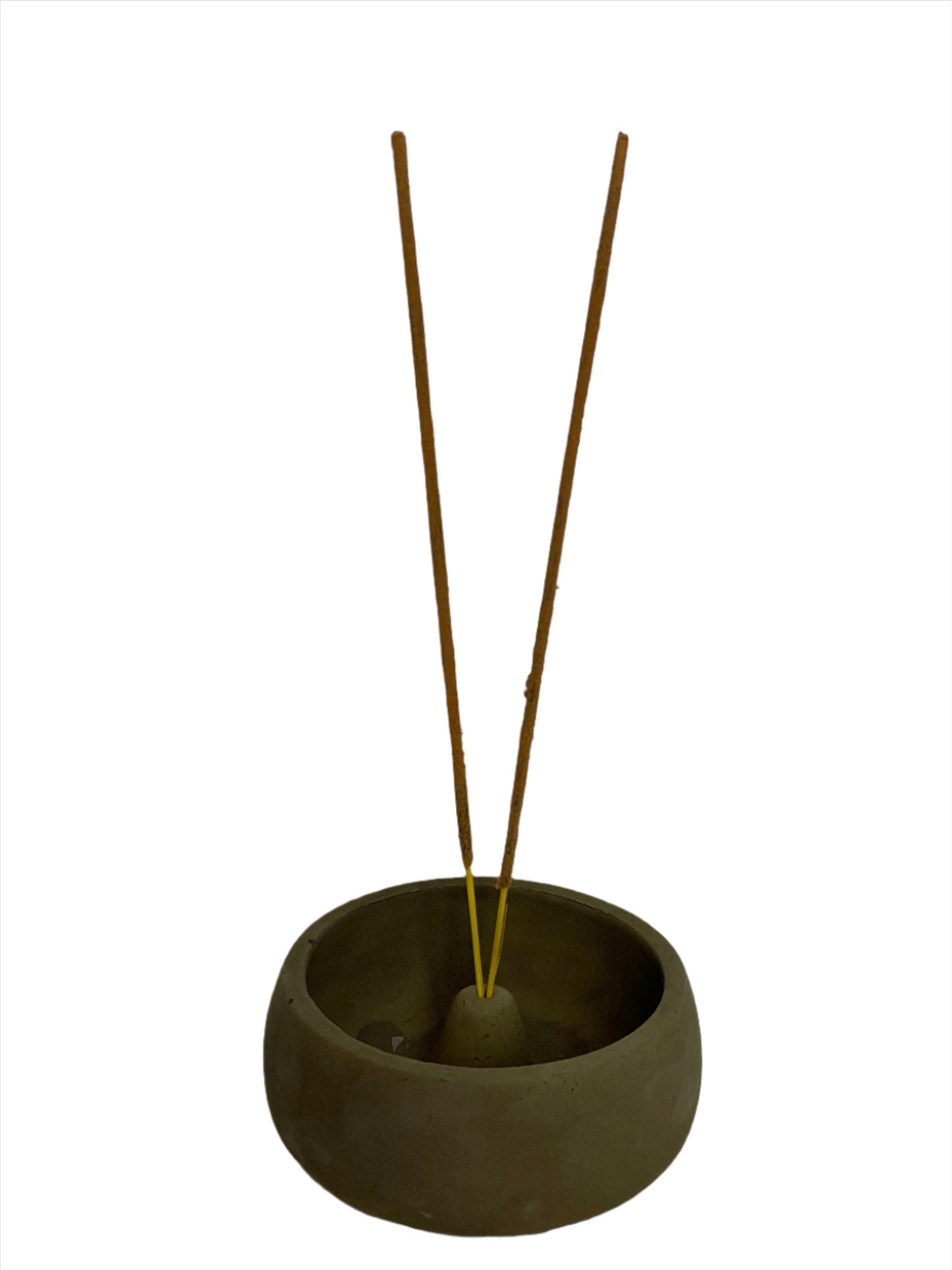 Clay Incense Holder - Olive