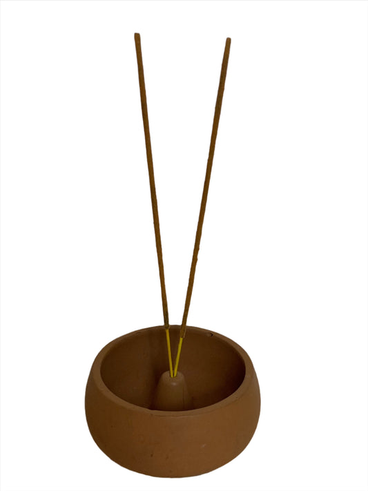 Clay Incense Holder - Sienna