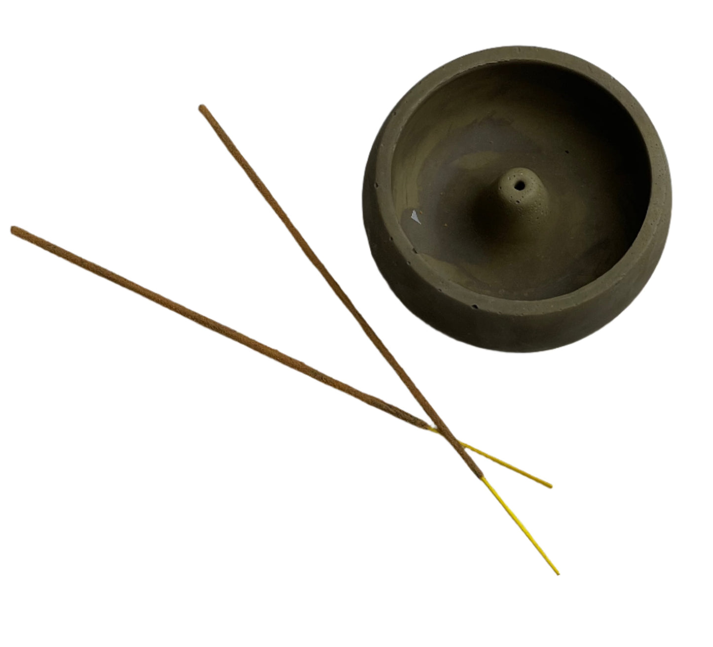 Clay Incense Holder - Olive