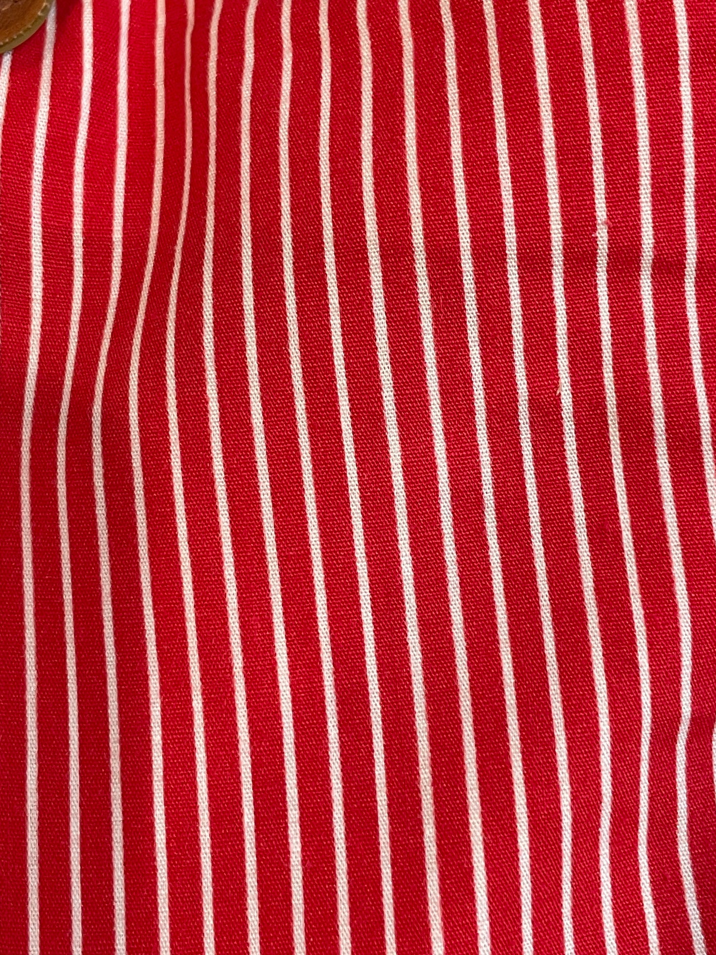 '70s Vintage Young Edwardian Red/White Pinstriped Jumpsuit - SM