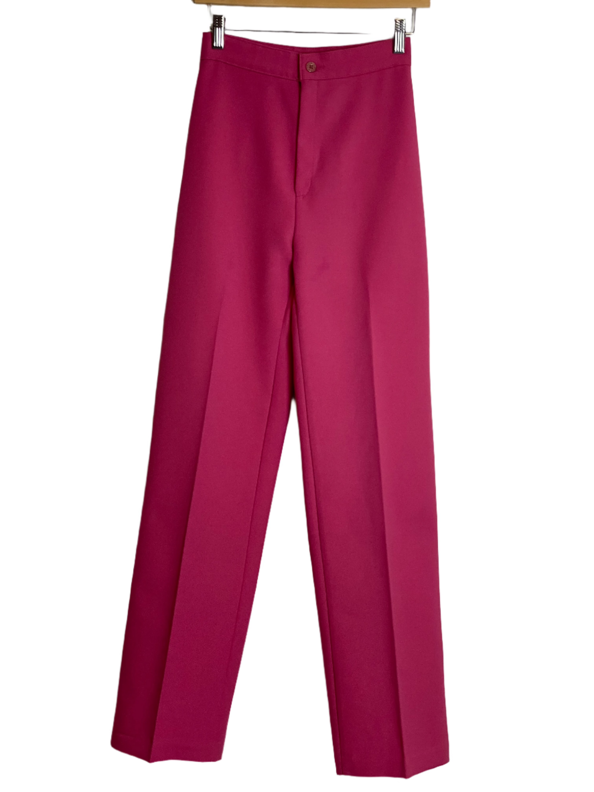 '70s Vintage Levis Fuchsia Polyester Pants 24x31.5