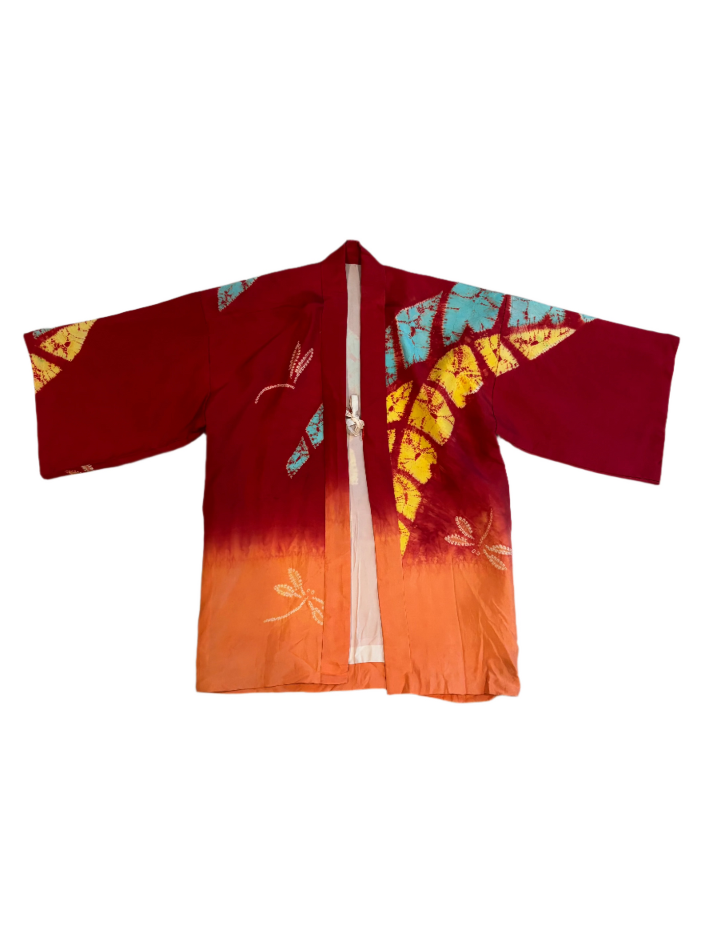 Vintage Child's Tie Dye Silk Kimono 13-15Y