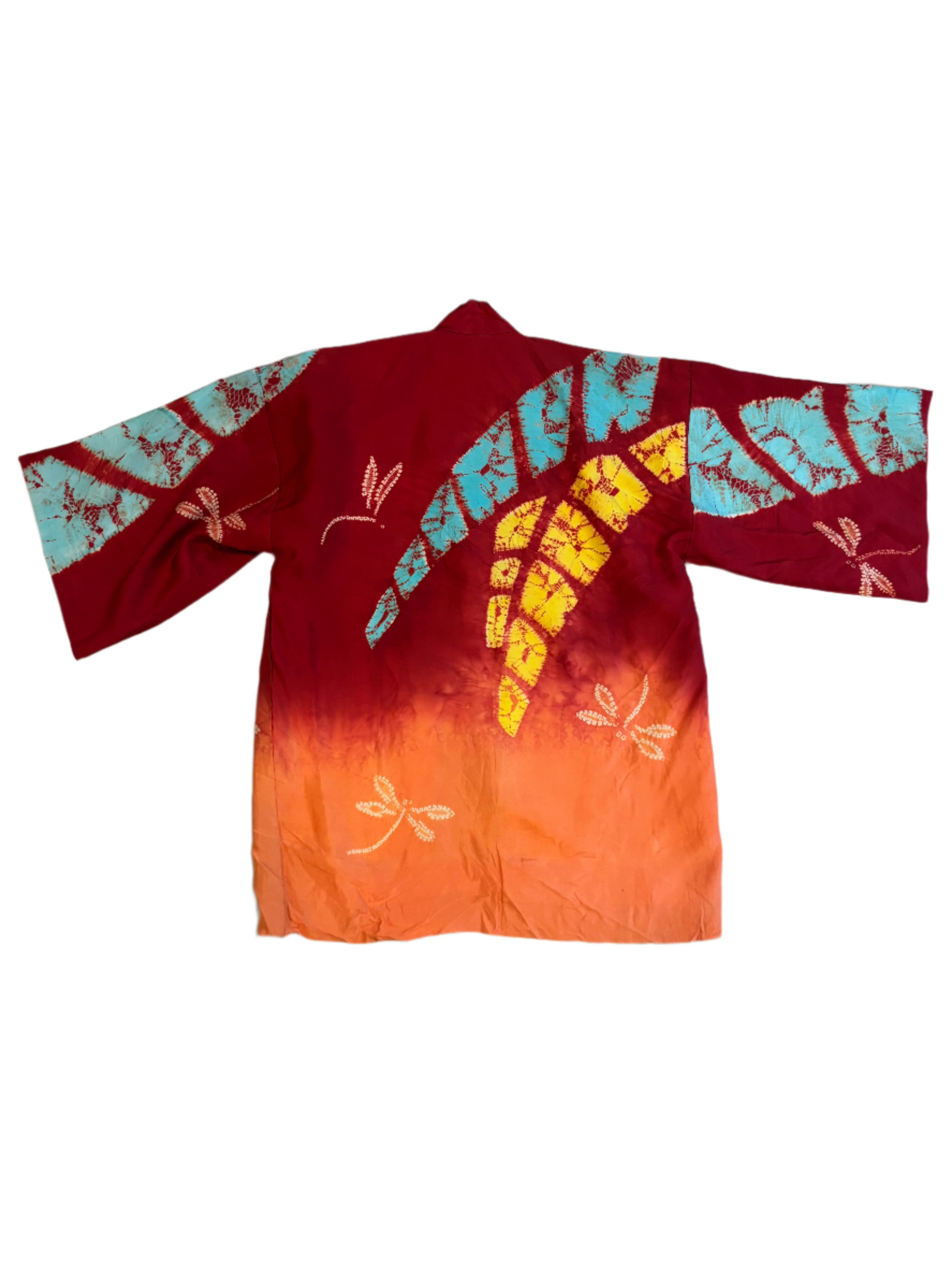 Vintage Child's Tie Dye Silk Kimono 13-15Y